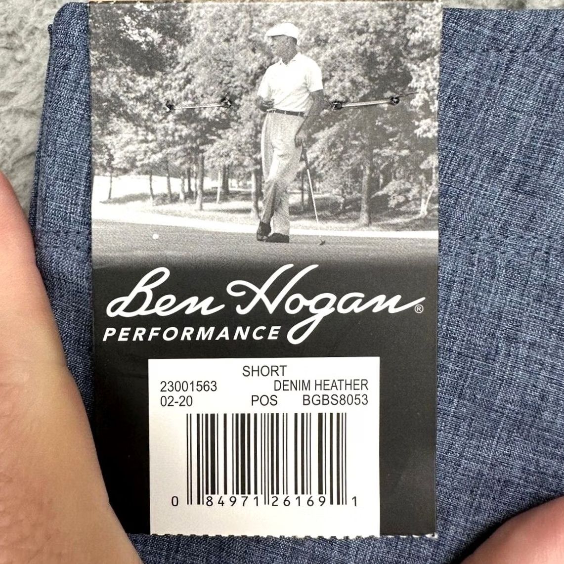 Hogan Ben Hogan Shorts Mens 42 Grey Performance Chinos Flat Front Golf Athletic NEW Shirt? Size US 42 / EU 58 - 2 Thumbnail