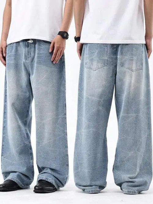 Jean × Vintage RETRO vintage baggy loose denim jeans Size US 36 / EU 52 - 2 Thumbnail