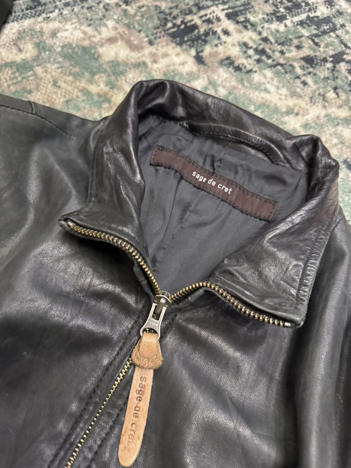 Sage De Cret SAGE DE CRET SHEEPSKIN LEATHER JACKET Size US M / EU 48-50 / 2 - 6 Thumbnail