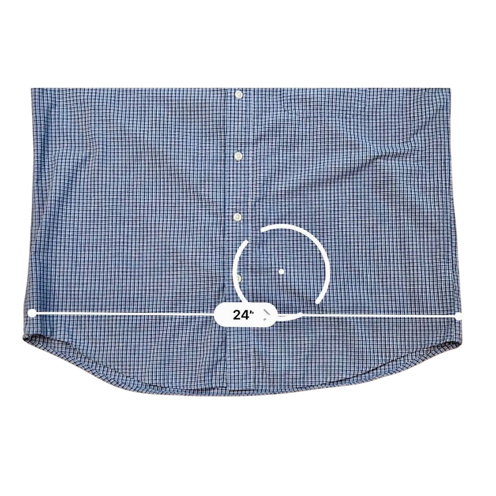 Chaps Chaps Blue Gingham Poplin Button Down Shirt LARGE Business Size US L / EU 52-54 / 3 - 7 Thumbnail