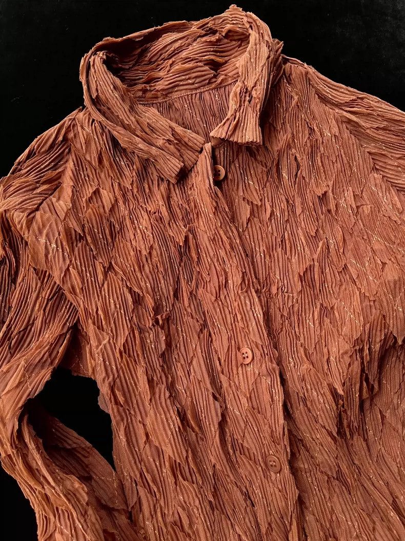 Other Issey Miyake size:2 Brown mainline heavy-duty patch cardig Size S / US 4 / IT 40 - 1 Thumbnail