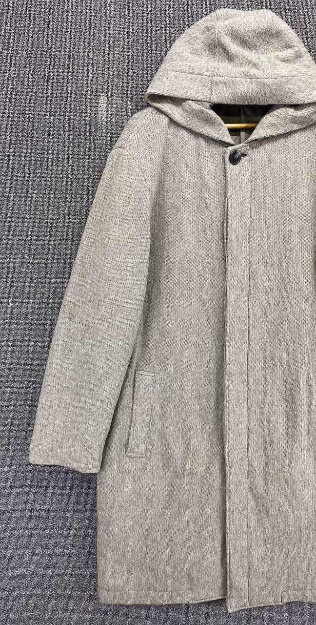 Yohji Yamamoto Vintage Yohji Yamamoto A.A.R Hoodie Wool Long Jacket Size US L / EU 52-54 / 3 - 3 Thumbnail