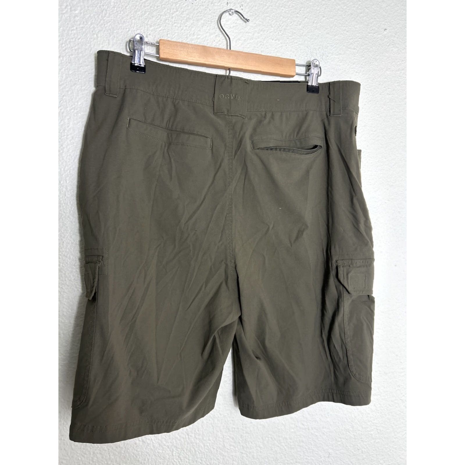 Orvis Orvis Mens Cargo Shorts Olive Green 36x9 Regular Nylon Green Cargo Mens Size 36 XD Size US 36 / EU 52 - 7 Thumbnail