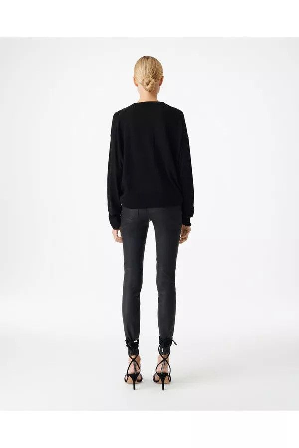 Iro NWT IRO Haru V-Neck Sweater Pullover Wool Cashmere Loose Fit Size XS / US 0-2 / IT 36-38 - 3 Thumbnail