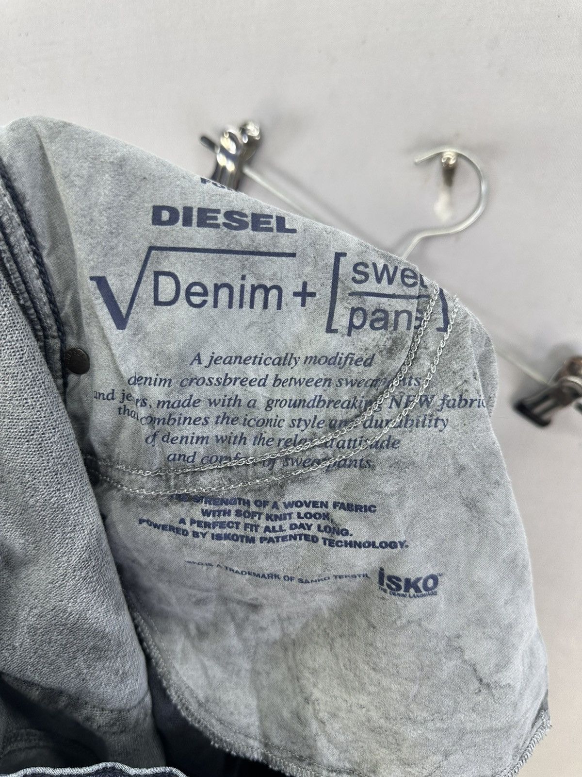 Diesel Vintage Diesel Industries Denim Division Sweatpant Size US 36 / EU 52 - 14 Thumbnail