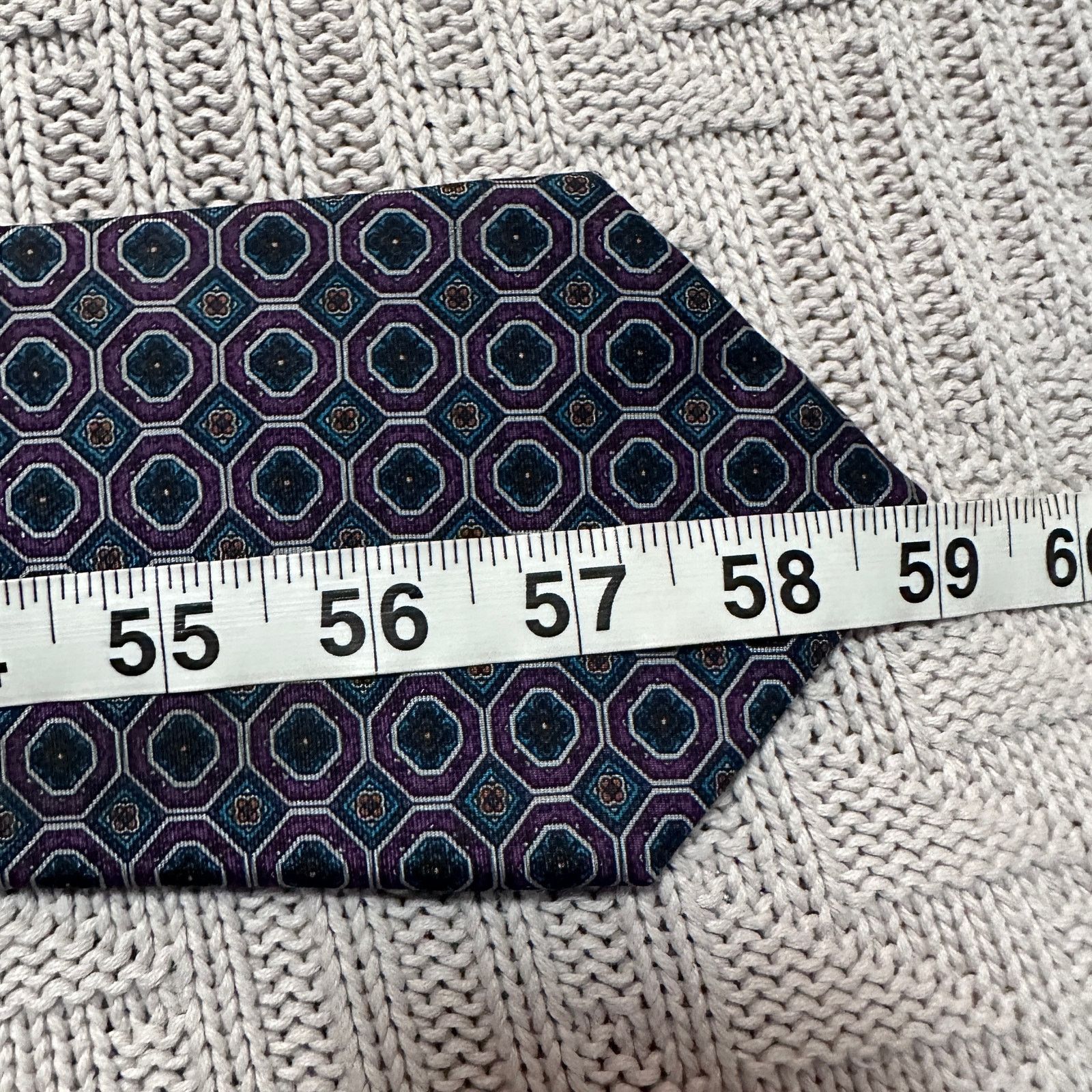 Mario Valentino Vintage Mario Valentino purple Italian silk tie Size ONE SIZE - 4 Thumbnail