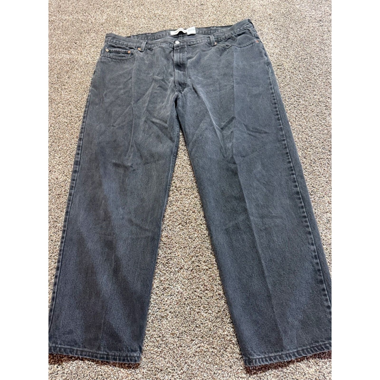 Levi's VINTAGE Levi's 550 Jeans Men 48 Charcoal Black Denim Straight Relaxed 48X32 Jeans Mens 90s Style Levi's 500 Series Size US 32 / EU 48 - 2 Thumbnail