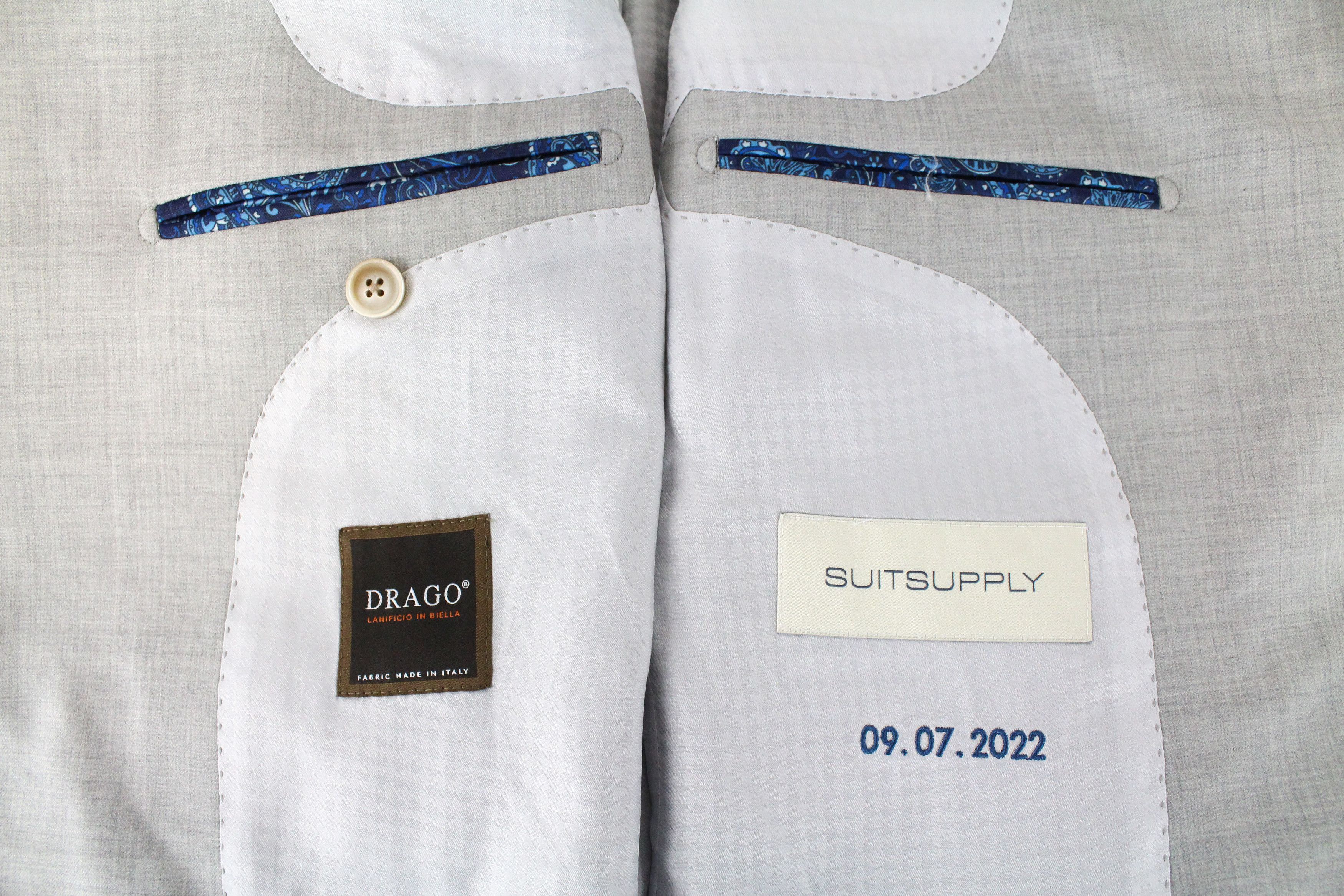 Suitsupply LA SPALLA UK36R Wool Grey Melange Suit 55163 Size 36R - 10 Thumbnail
