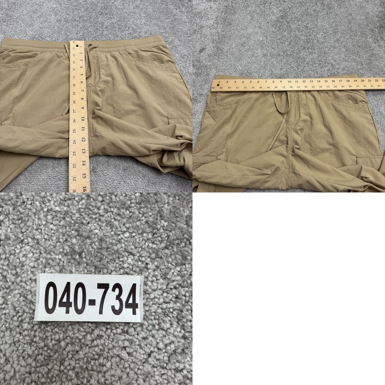 Vintage Columbia Nylon Lightweight Cargo Pants Womens XL Regular Tan Brown Outdoor NWOT Size 40" / US 18 - 9 Thumbnail