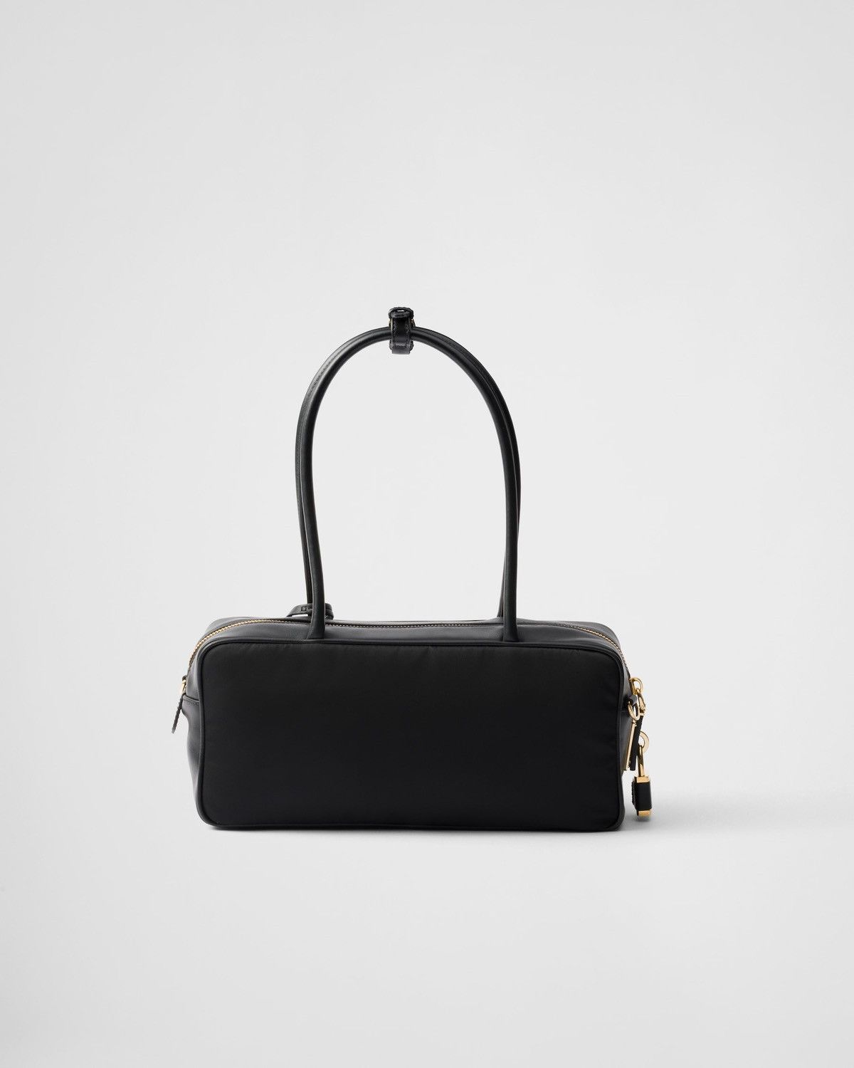 Prada Re-nylon and leather small bag with padlock Size ONE SIZE - 2 Thumbnail