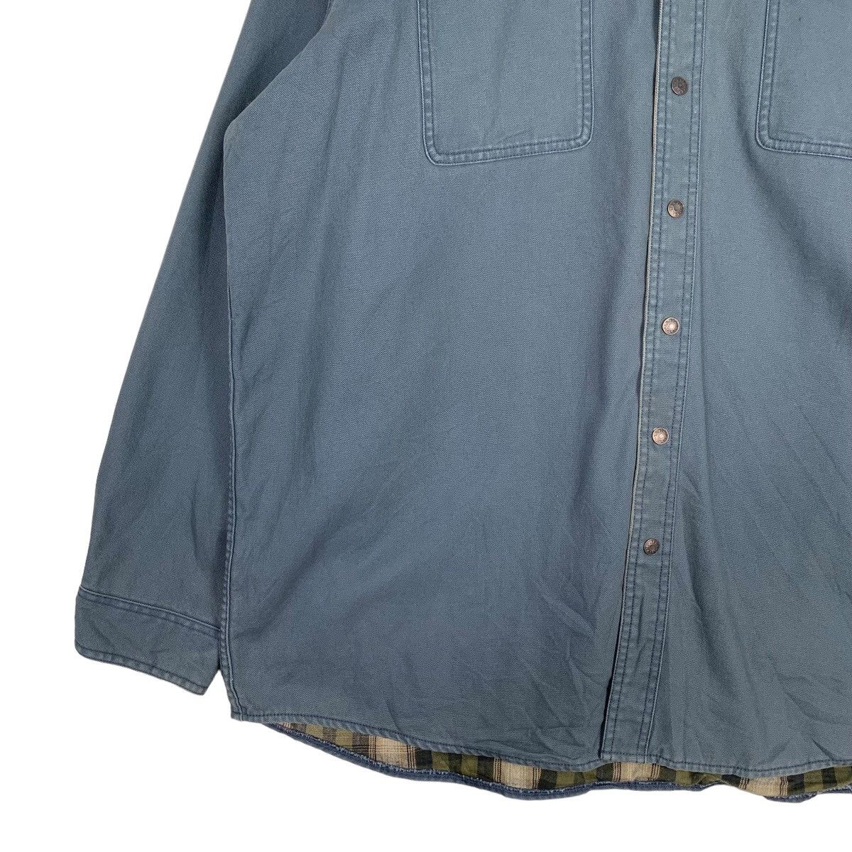 L.L. Bean L.L.BEAN Tartan Lined Work Shirt #1075-C49 Size US XXL / EU 58 / 5 - 3 Thumbnail