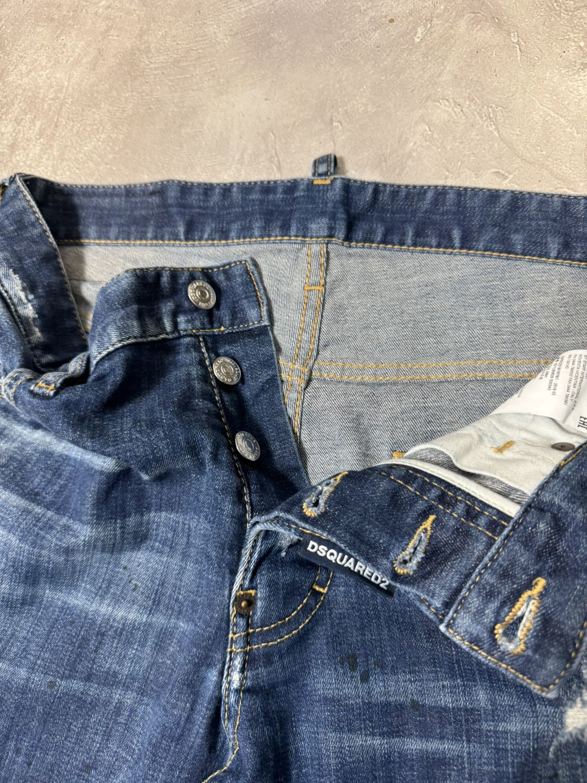 Dsquared2 Dsquared2 Distressed Style Men's Skini Jeans Size US 31 - 14 Thumbnail