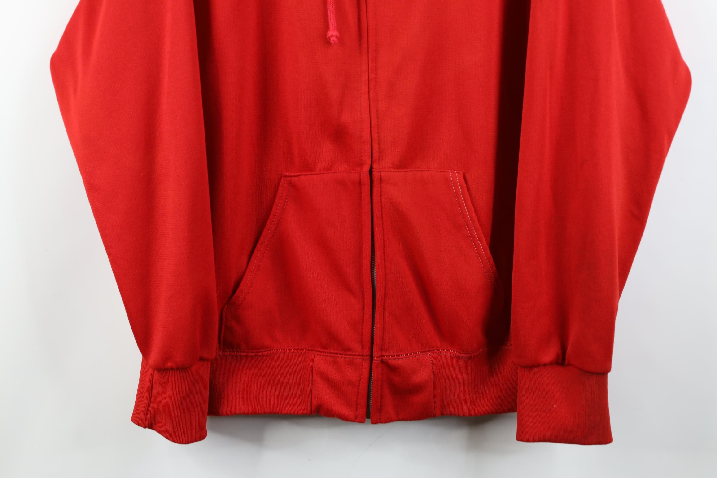 Vintage Vintage 70s Streetwear Waffle Knit Lined Zip Hoodie USA Size US L / EU 52-54 / 3 - 3 Thumbnail