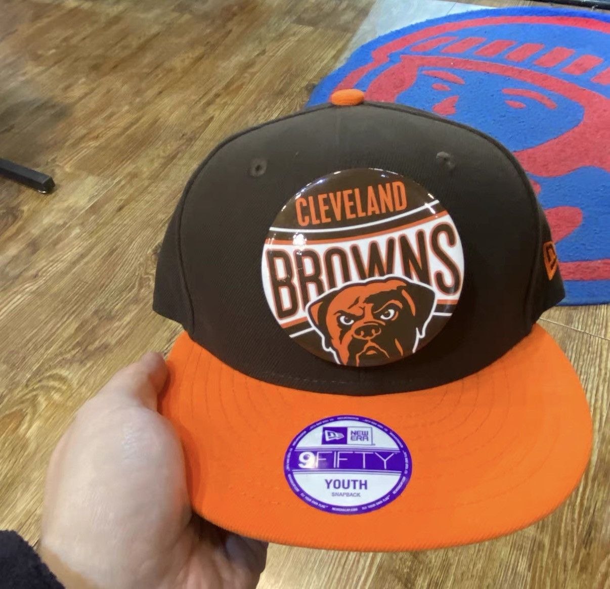New Era New Era NFL Cleveland Browns Flat Brim Baseball Cap J32 Size ONE SIZE - 1 Thumbnail
