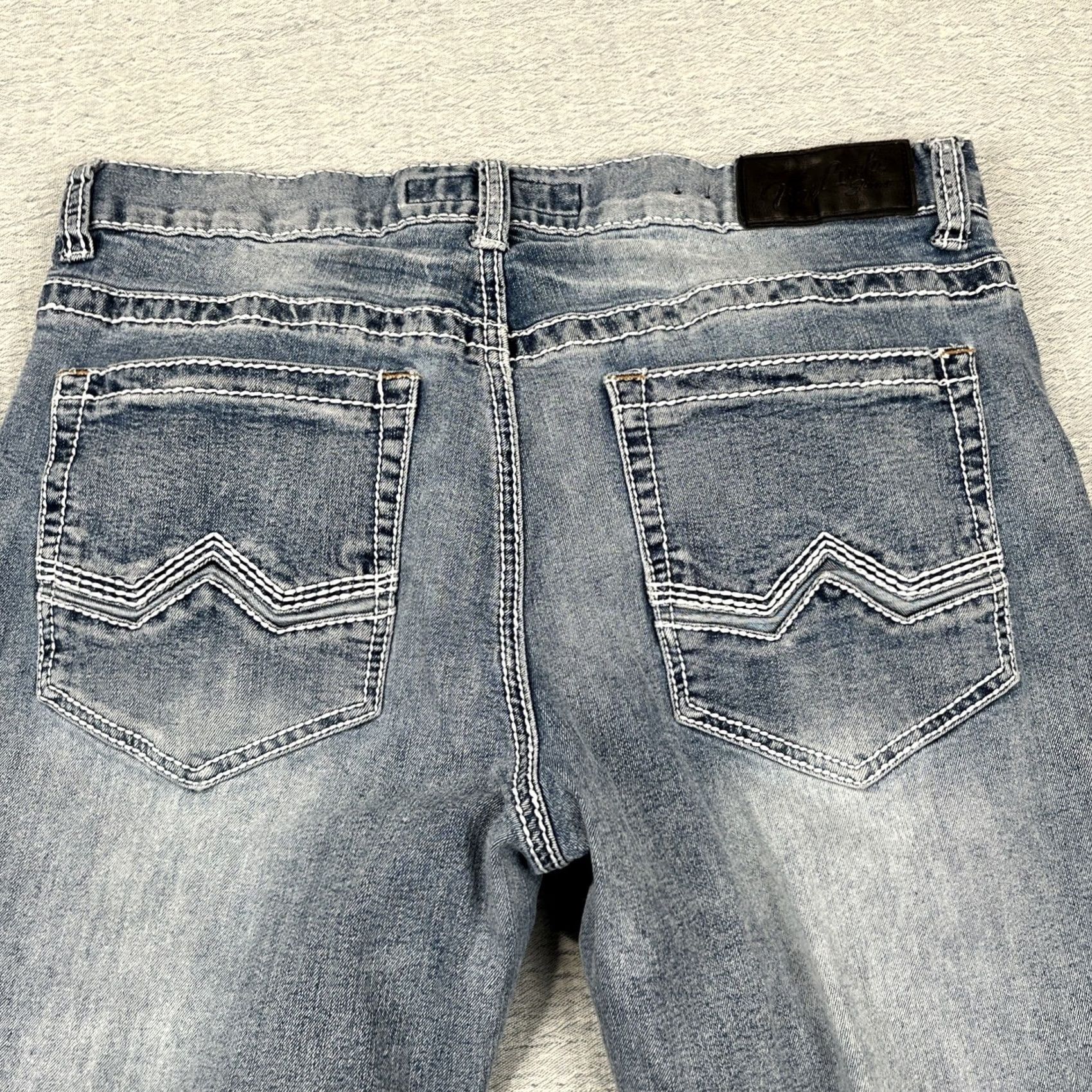 Denime True Luck Jeans Men's 34x30 Jeans Denim Denim Blue 5-Pocket Western Cowboy Straight Regular 34x30 Mens Pants Jeans Size US 34 / EU 50 - 4 Thumbnail