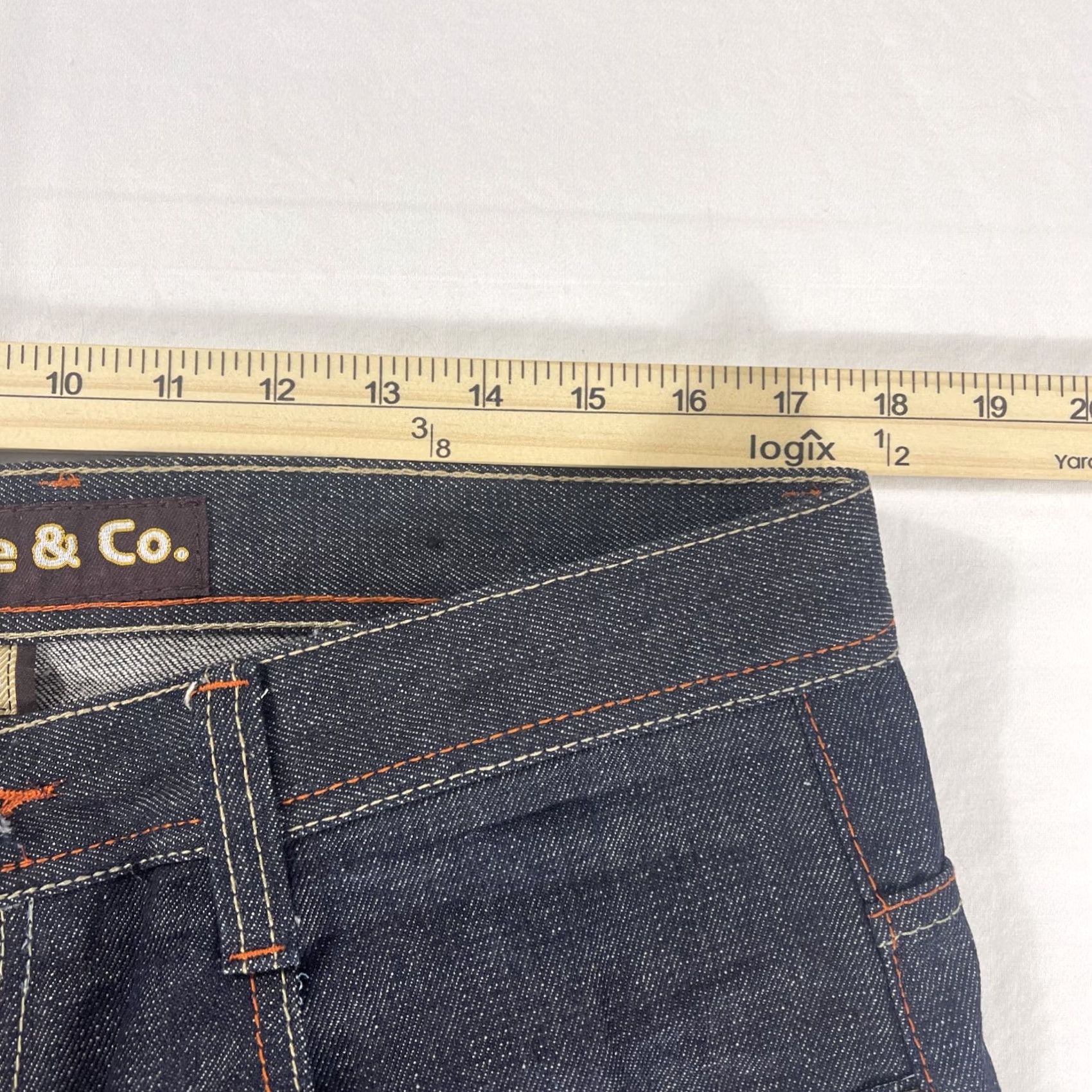 CO VINTAGE 5ive Jungle & Co Jeans 36 Mens Dark Blue 5-Pocket Distressed Wide-Leg Cotton Denim Hip Hop Baggy 90s Style Casual Mens Jeans Size US 36 / EU 52 - 7 Thumbnail