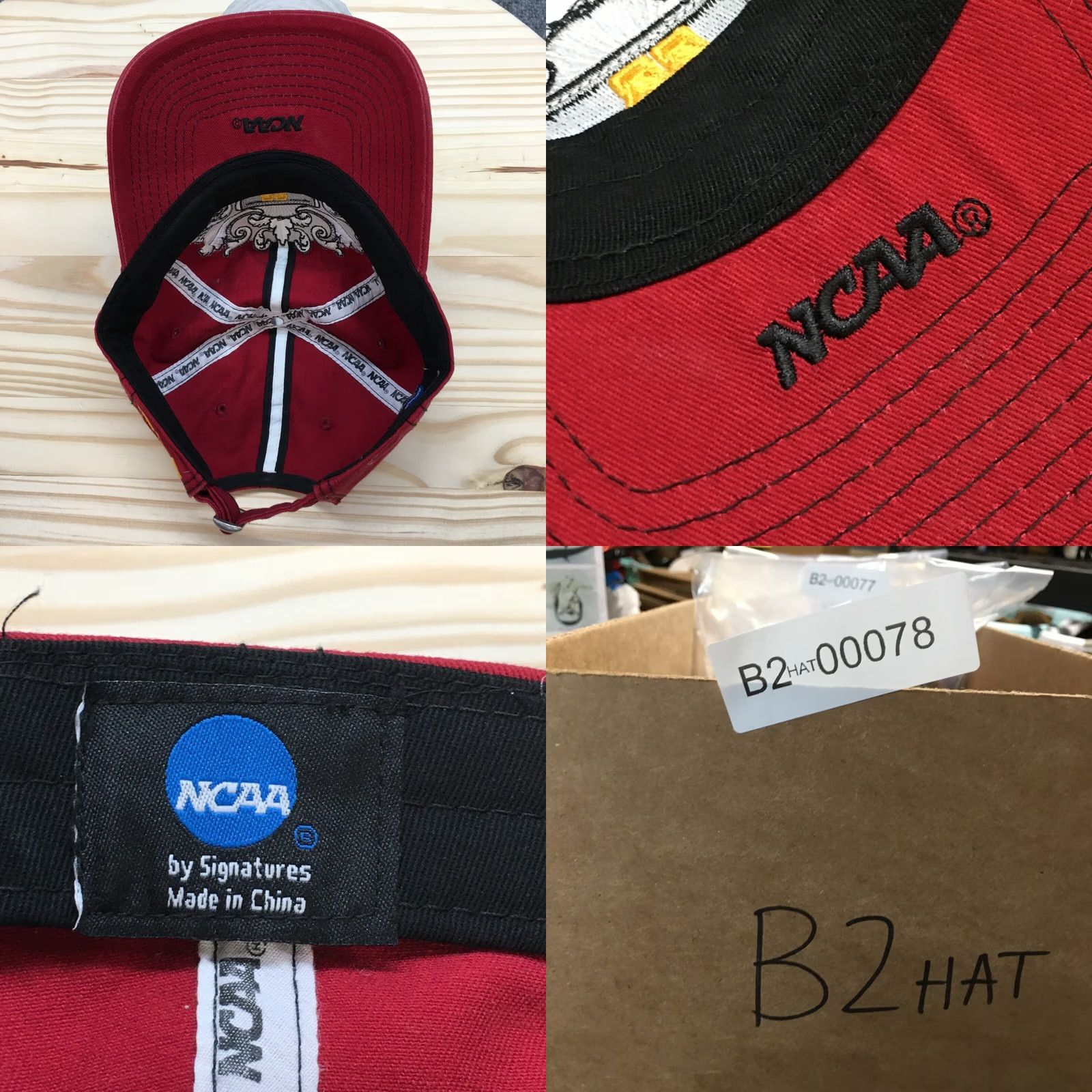NCAA NCAA University Of Minnesota Baseball Cap Men Red OS Adjustable Embroidered Logo Size ONE SIZE - 8 Thumbnail