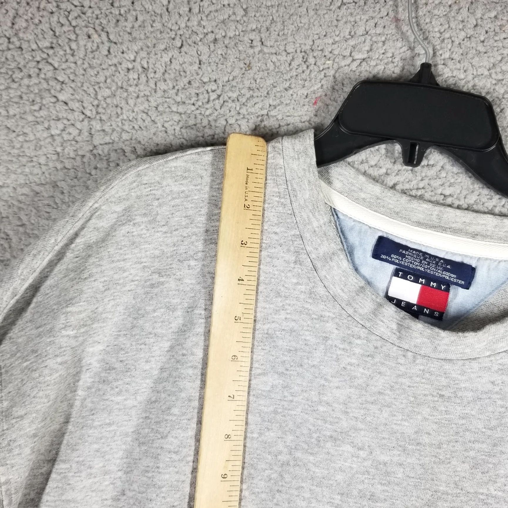 Spell Vintage Tommy Jeans Sweater Mens Large Crewneck Pullover Spell Out Made USA 90s Size US L / EU 52-54 / 3 - 5 Thumbnail