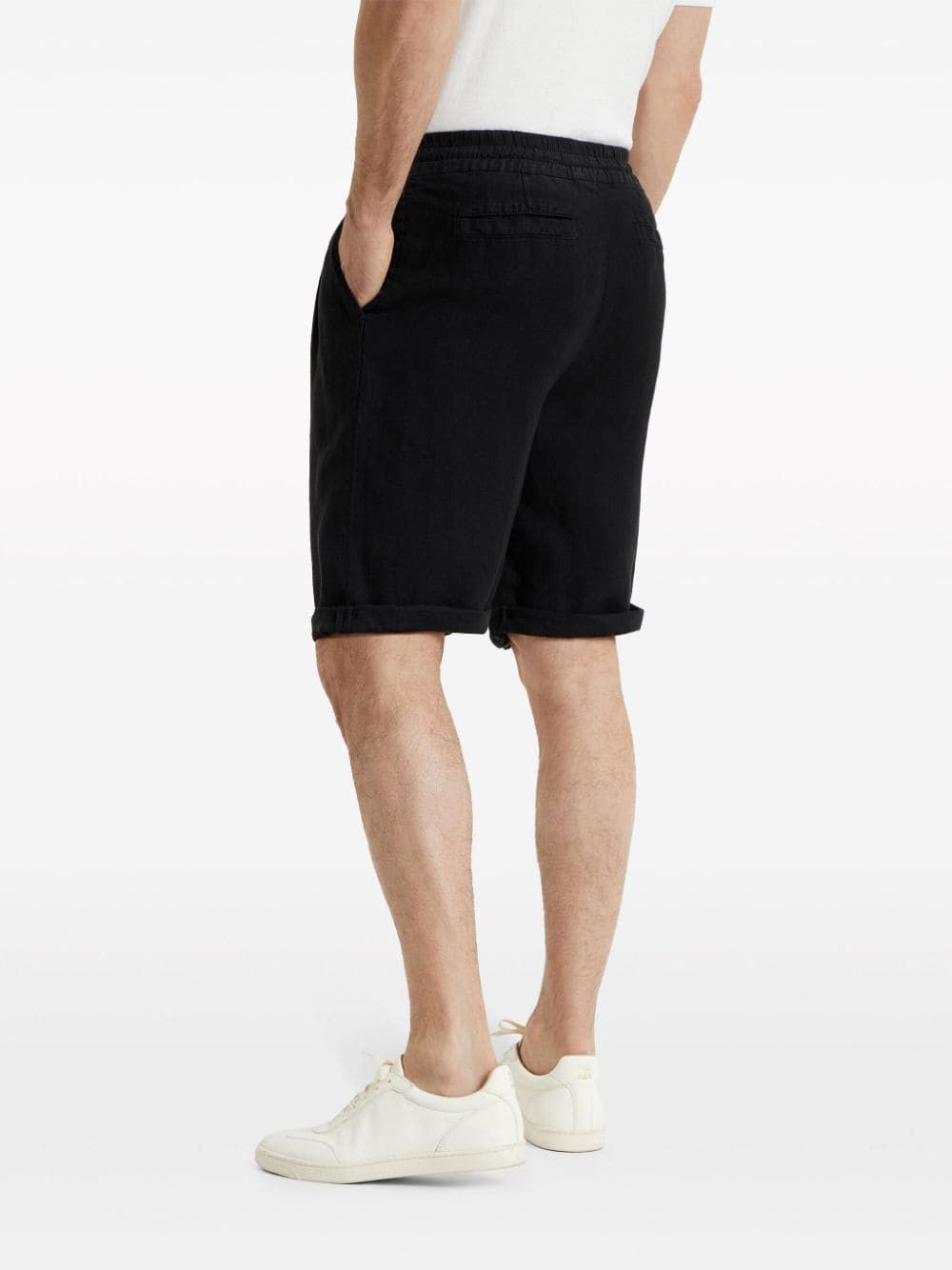 Brunello Cucinelli o1la1rc1a0425 Dyed Bermuda Short in Black Size US 32 / EU 48 - 3 Thumbnail