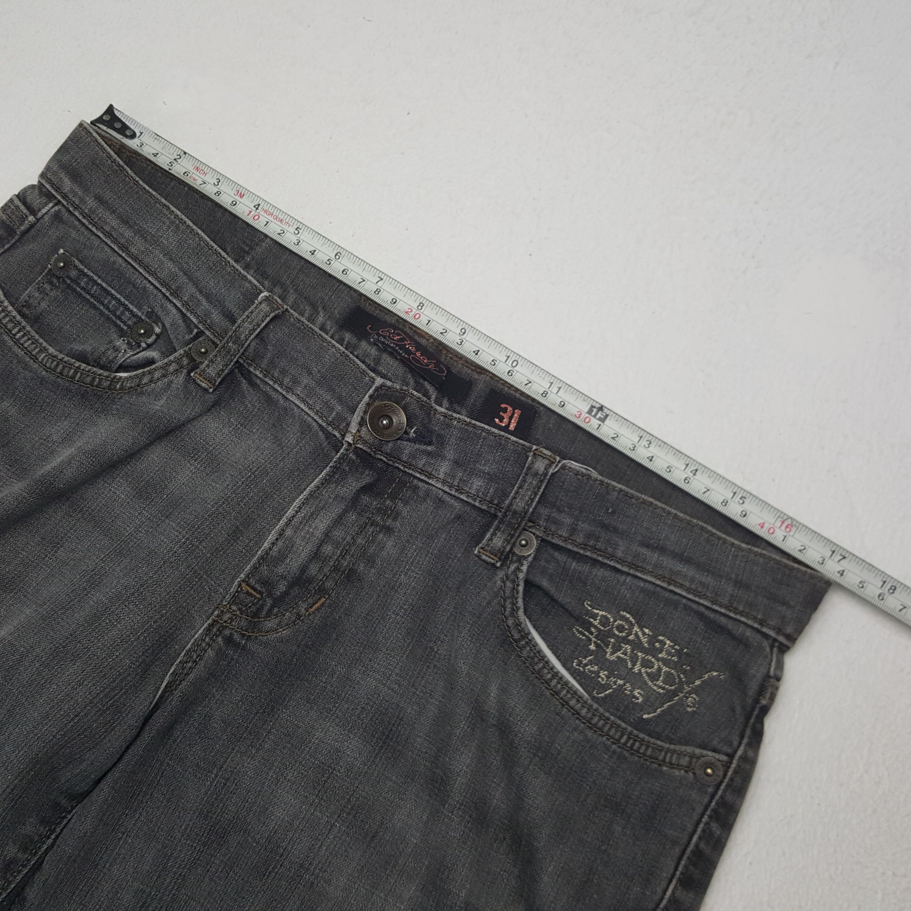 Christian Audigier × Ed Hardy × Vintage Vintage Ed Hardy by Christian Audiger Denim Jeans C280N22 Size US 34 / EU 50 - 9 Thumbnail