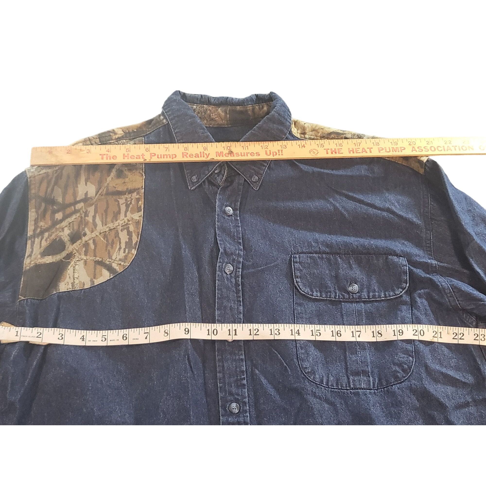 Other Vintage Scottish Greys Button Up Shirt Men Sz XL Denim Camo Size US XL / EU 56 / 4 - 4 Thumbnail