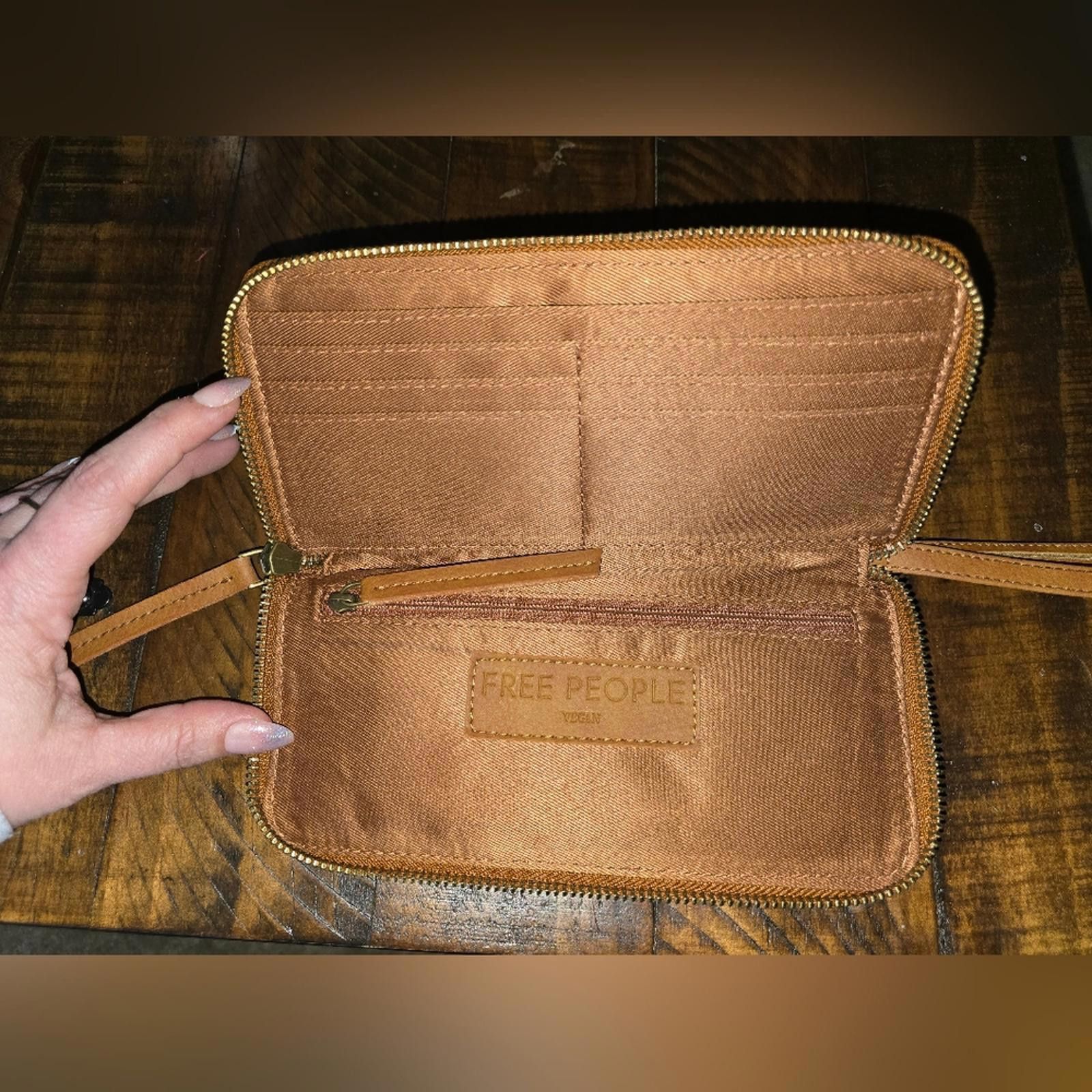 Free People Free People Distressed Vegan Wallet Size ONE SIZE - 2 Thumbnail