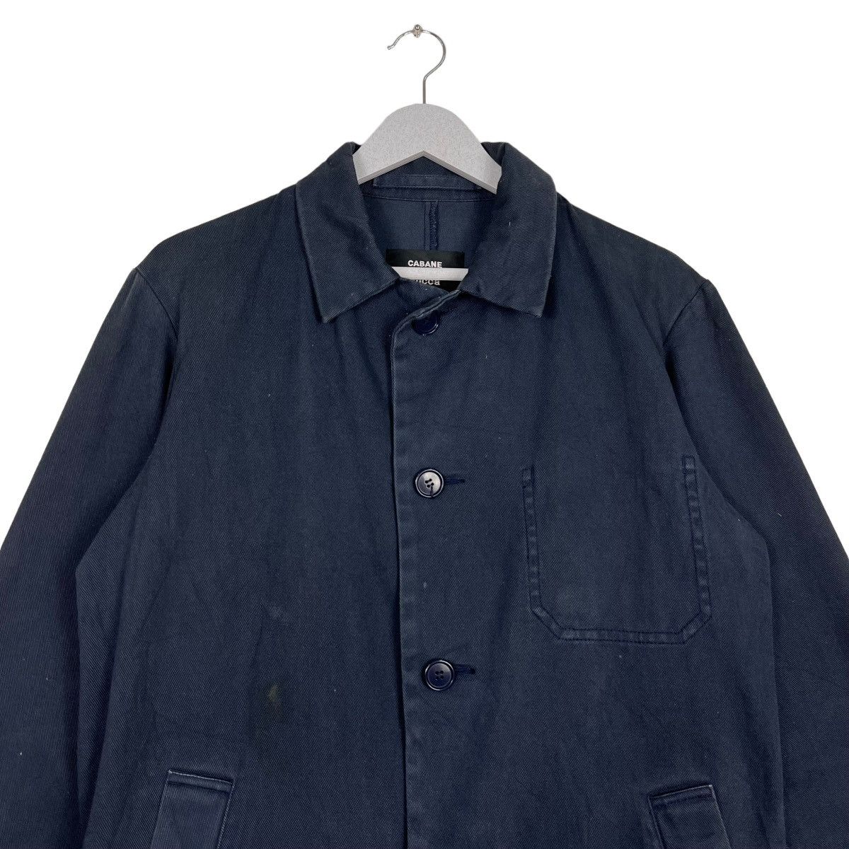 CABANE de ZUCCa 🔥 ZUCCA ISSEY MIYAKE INDIGO LONG JACKET Size US S / EU 44-46 / 1 - 3 Thumbnail