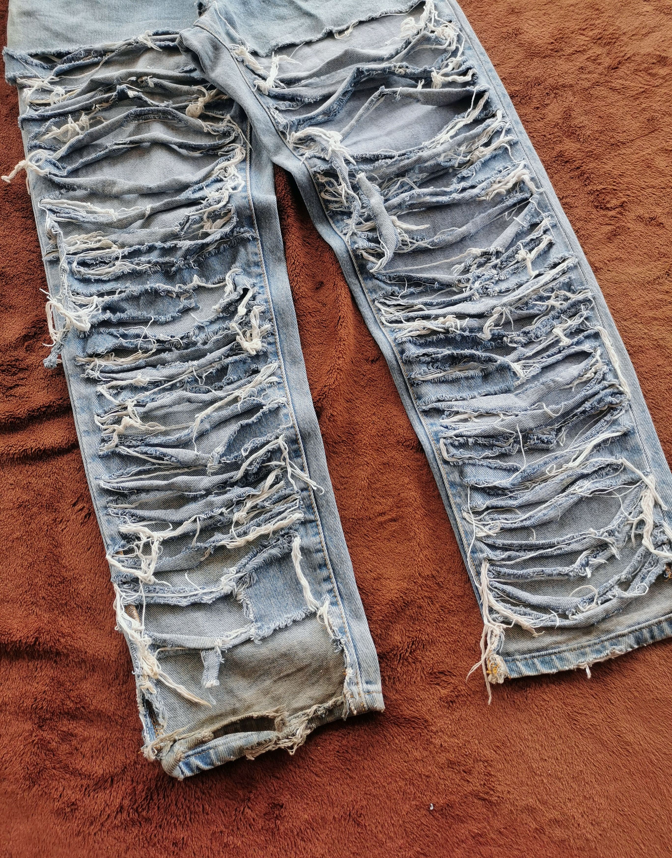 Acne Studios thrashed ripped levis style acne studios Size US 31 - 4 Thumbnail