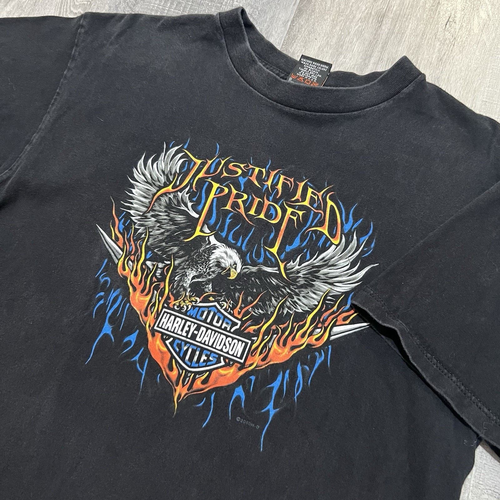 Harley Davidson Harley Davidson Motorcycles Shirt Black Eagle Flames L Size US L / EU 52-54 / 3 - 3 Thumbnail