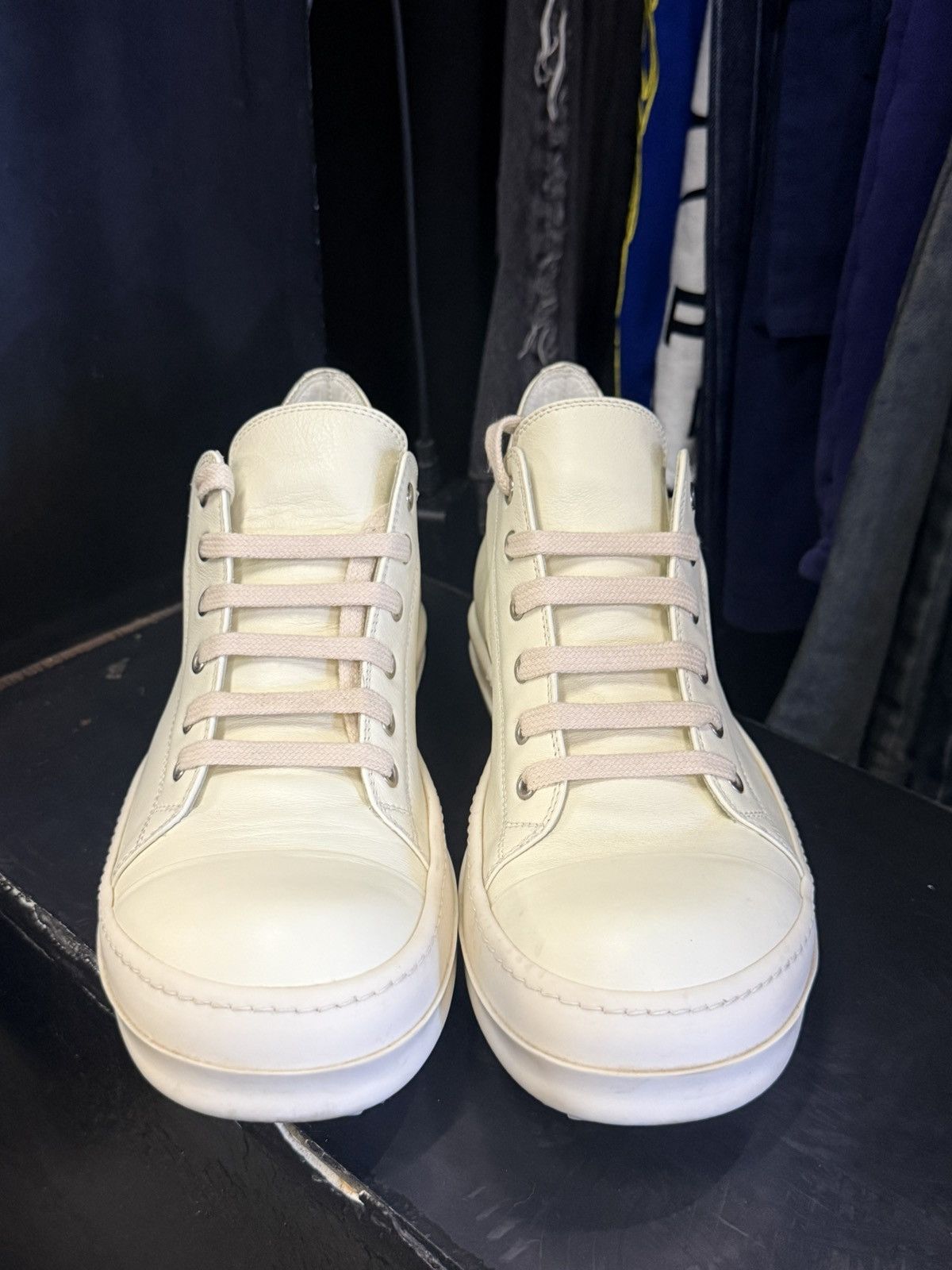 Rick Owens Rick owen all white ramones Size US 8 / EU 41 - 2 Thumbnail