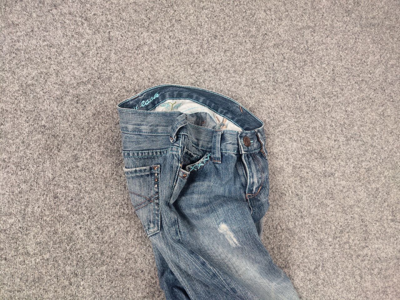 Japanese Brand Vintage Y2K Japan hysteric glamour Low-rise Flared Jeans Size 30" / US 8 / IT 44 - 4 Thumbnail