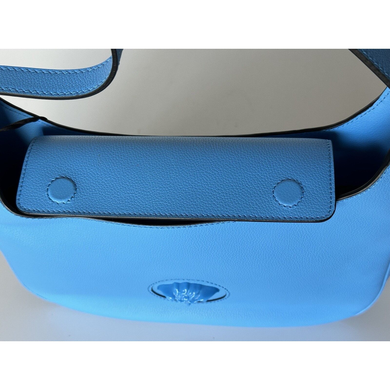 Versace Versace Medusa Head Leather Blue Medium Hobo Bag 1000699 Size ONE SIZE - 10 Thumbnail