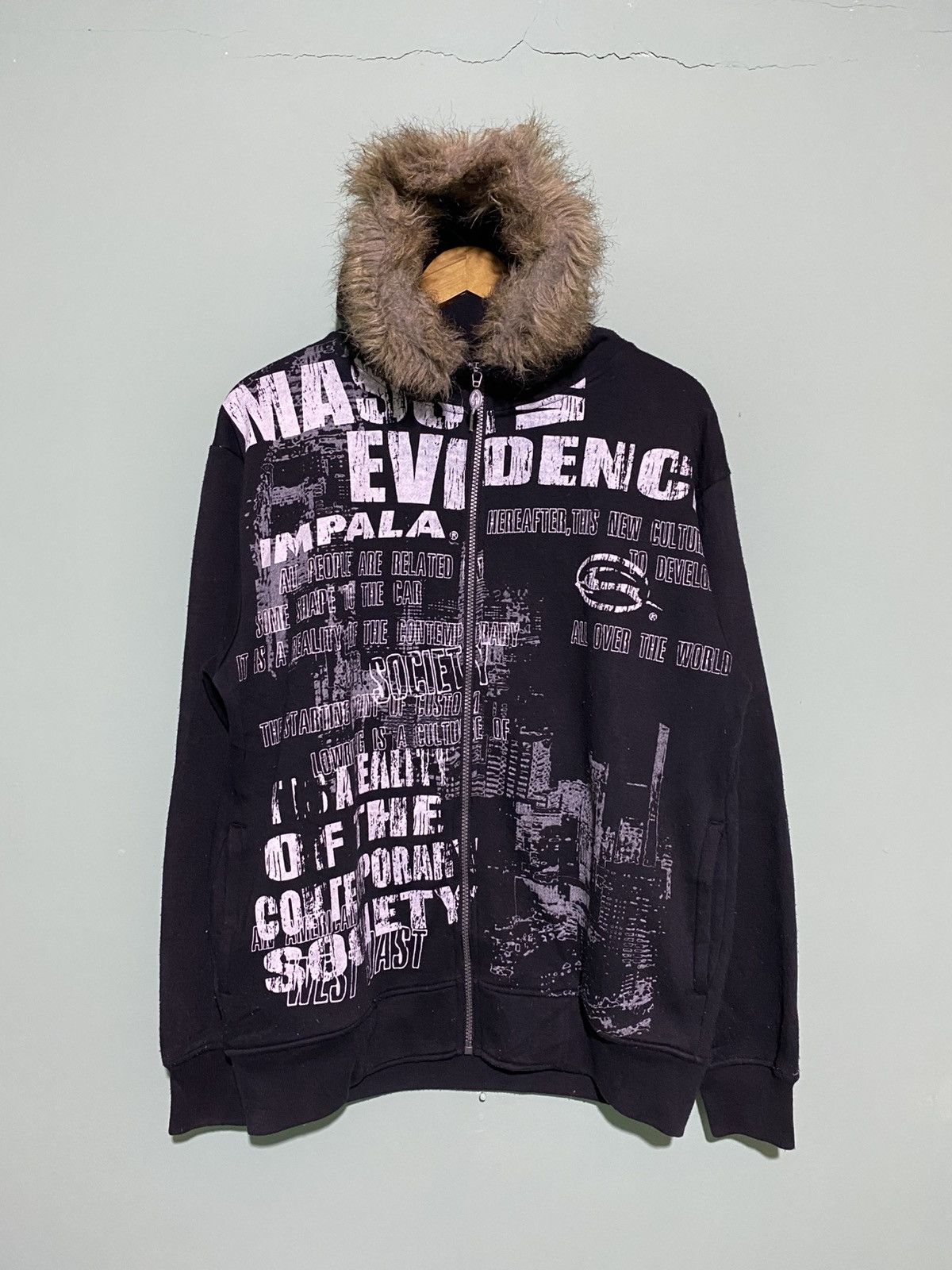 If Six Was Nine IMPALA POEM FUR HOODIE PUNK GOTHIC Size US M / EU 48-50 / 2 - 1 Thumbnail