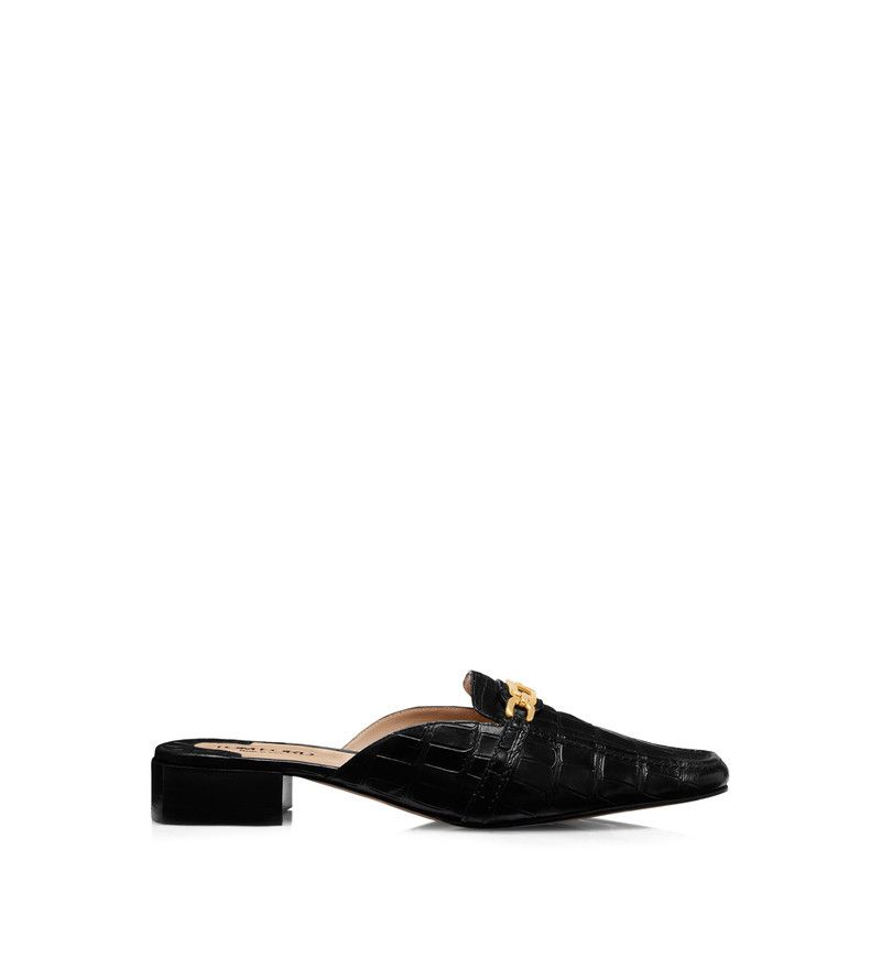 Tom Ford o1loc1c0326 W3354 Slippers Flats in Black Size US 11 / IT 41 - 1 Thumbnail