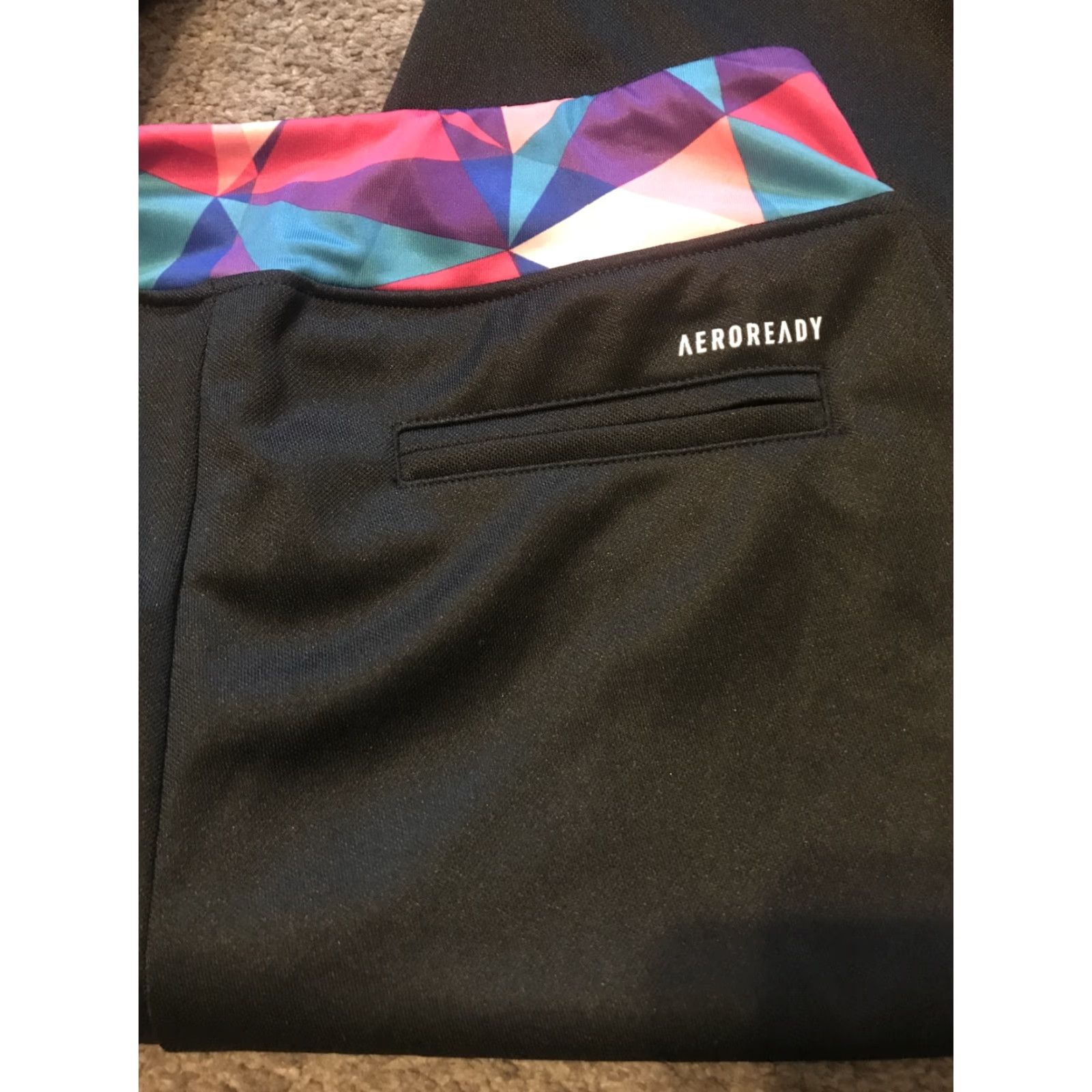 Adidas adidas Leggings Womens XL Aeroready Black Compression Activewear Size 40" / US 18 - 6 Thumbnail