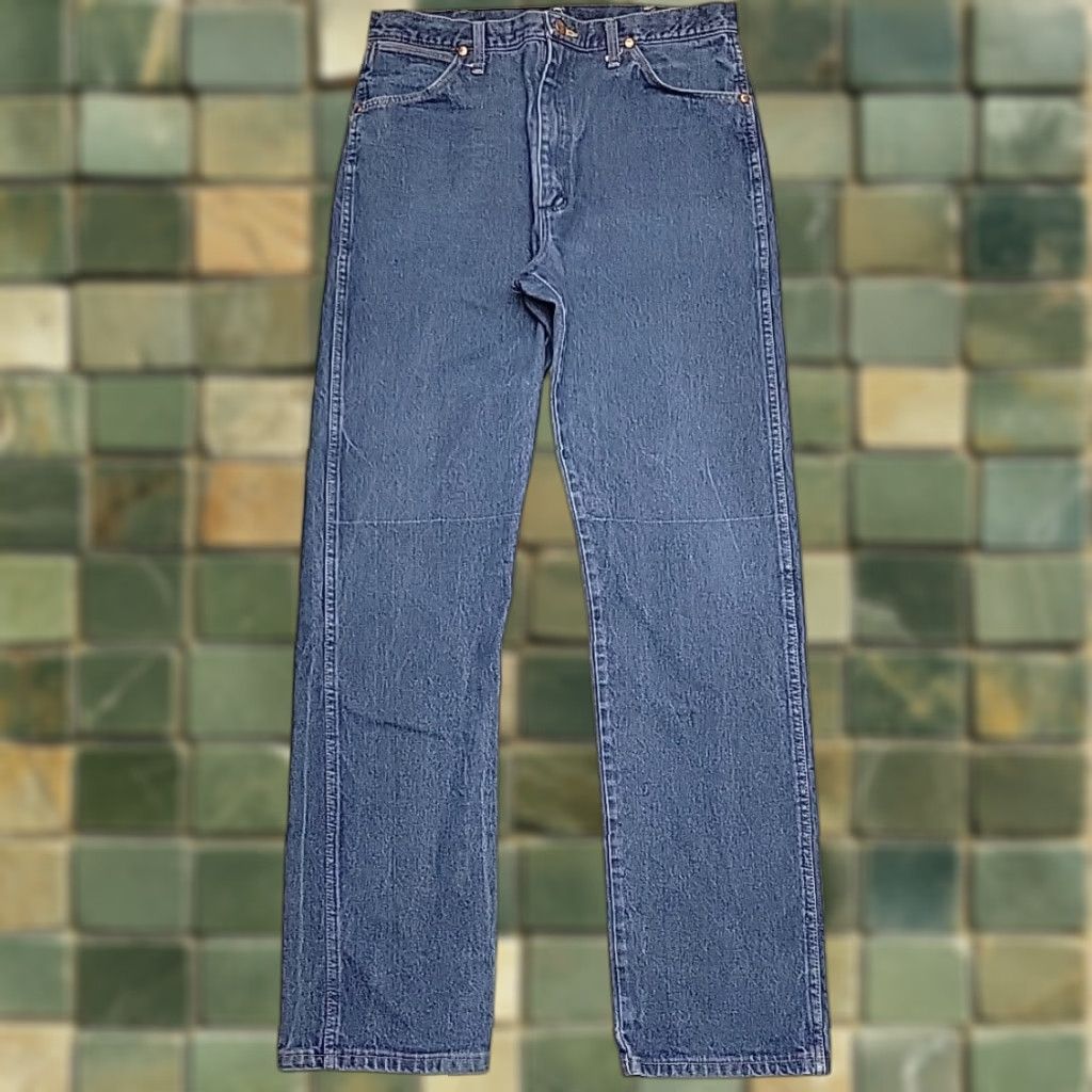 Wrangler VINTAGE Wrangler Jeans Mens 36x36 Blue Denim Pants 13MWZ Western Cowboy USA Fabric Jeans Mens 36 Blue Western 13MWZ Size US 36 / EU 52 - 1 Thumbnail