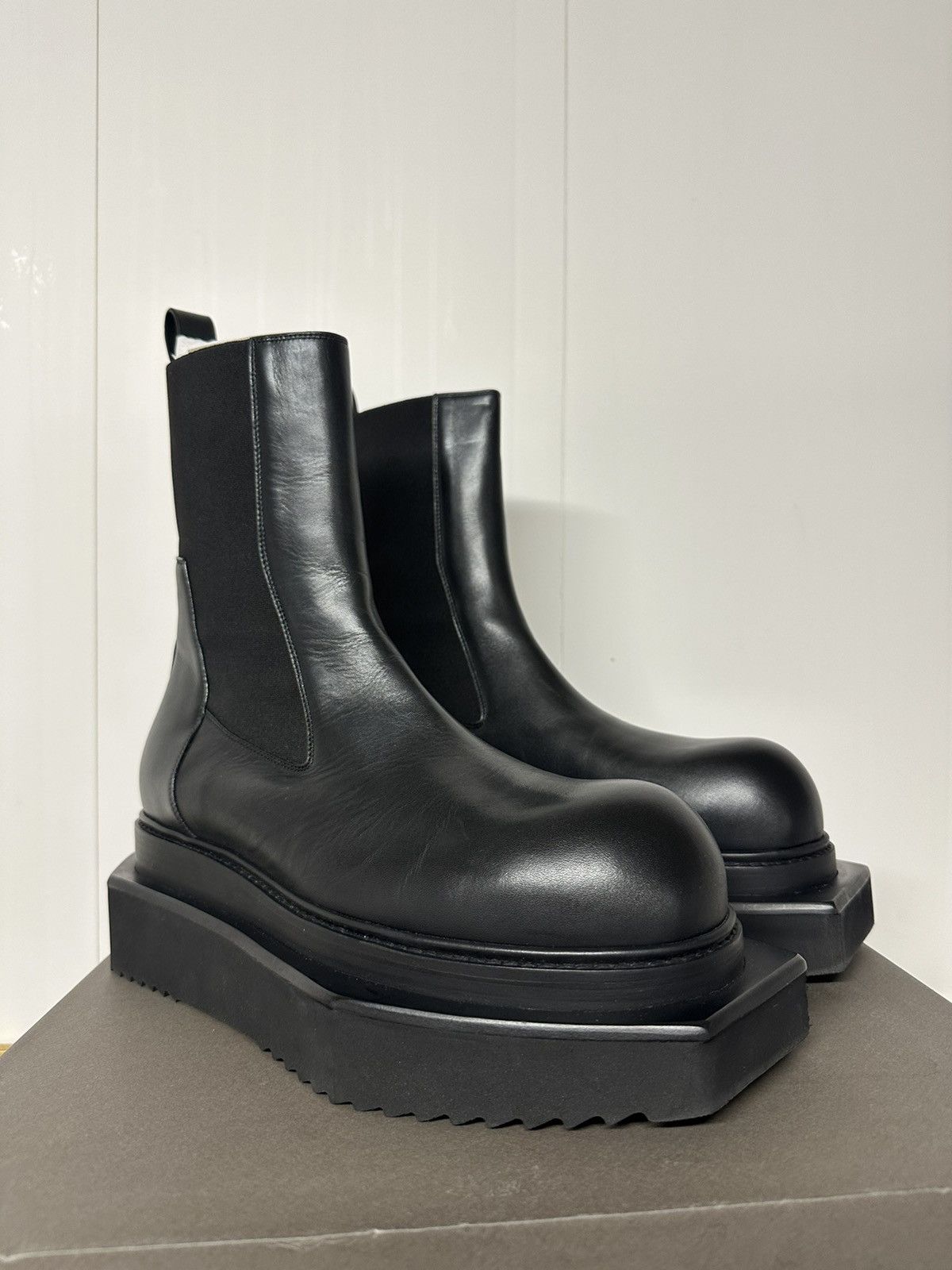 Rick Owens Beatle Turbo Cyclops Boots | Grailed rick owens beatle 