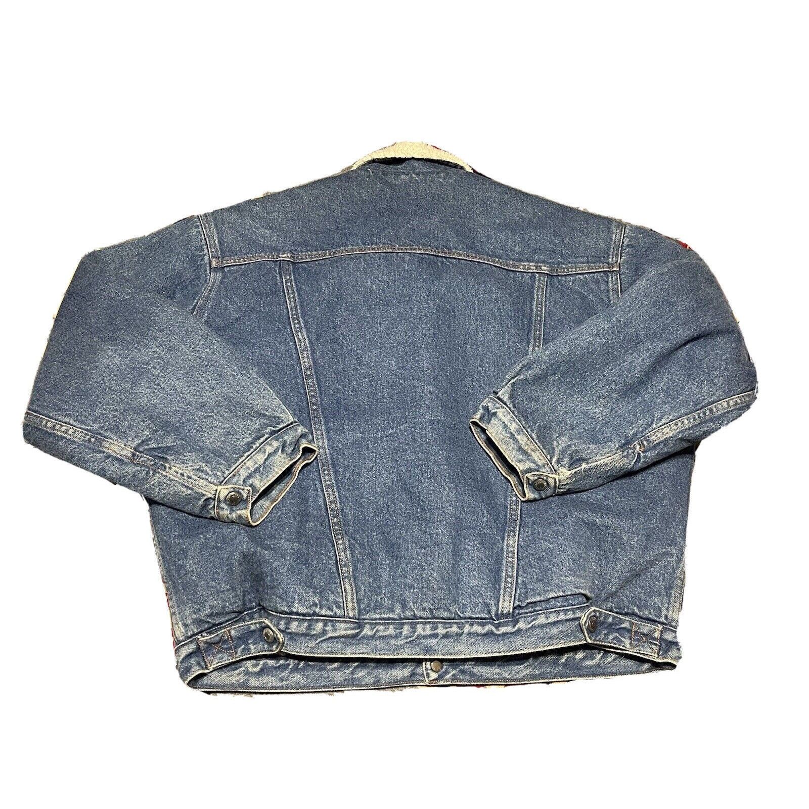 Gap Vintage Unisex GAP Sherpa Lined Denim Trucker Jacket Coat L Size US L / EU 52-54 / 3 - 6 Thumbnail