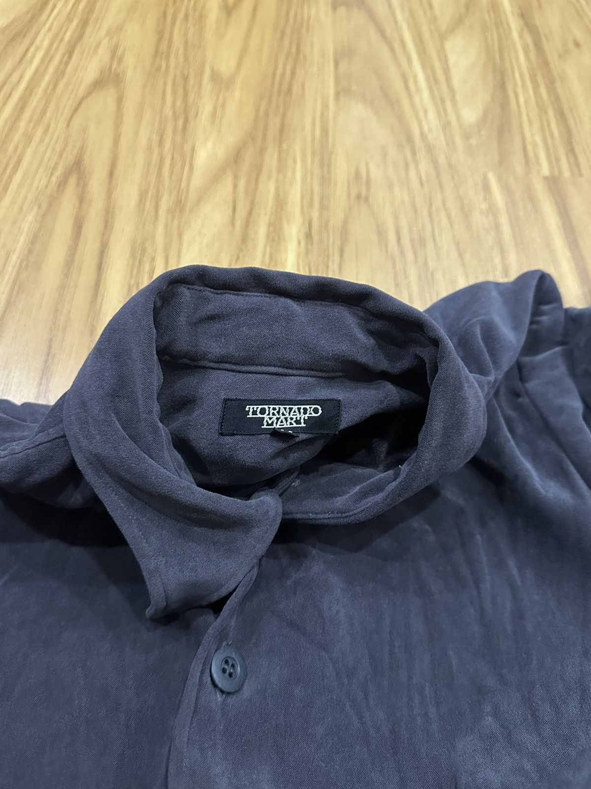 14th Addiction 2000s Tornado Mart - Gothic Black Metallic Shirt Size US M / EU 48-50 / 2 - 5 Thumbnail