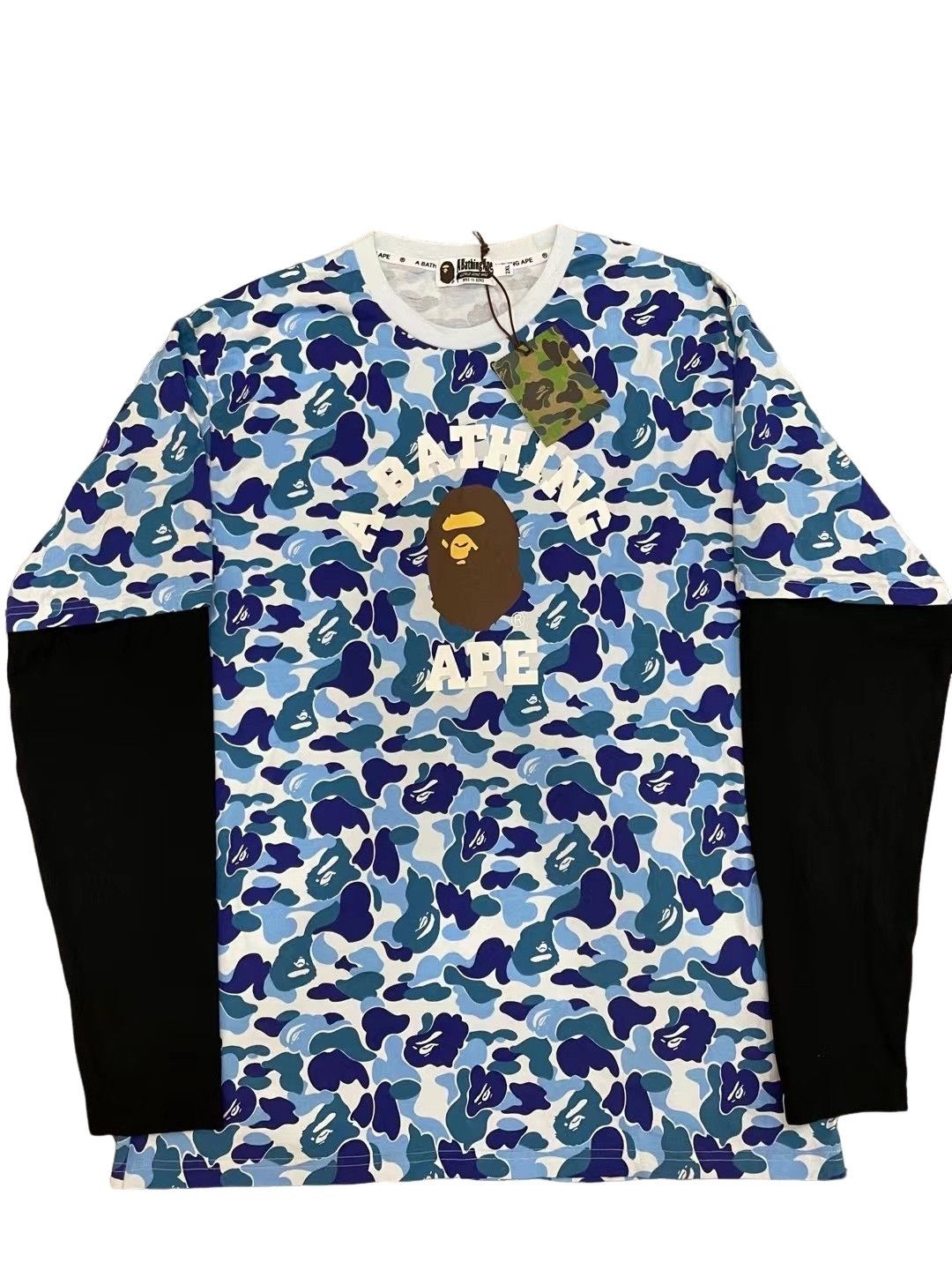 Bape A Bathing Ape Blue Camo T-Shirt Size XXL Size US XXL / EU 58 / 5 - 1 Thumbnail