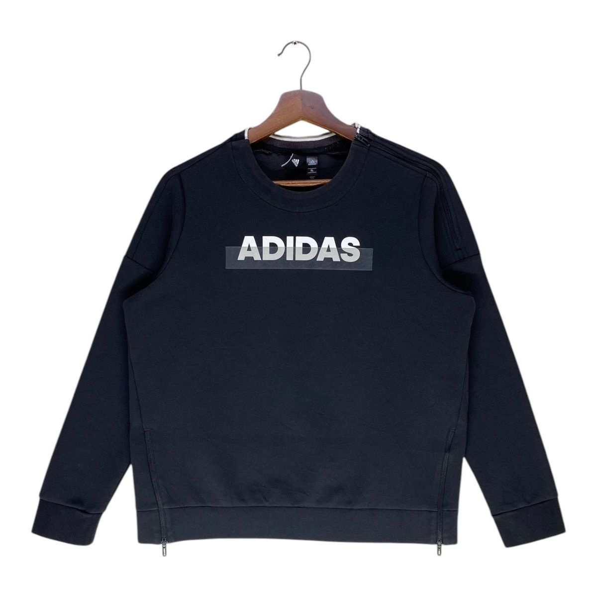 Adidas Adidas Sweatshirt Spellout Pullover Crewneck Size US XL / EU 56 / 4 - 1 Thumbnail