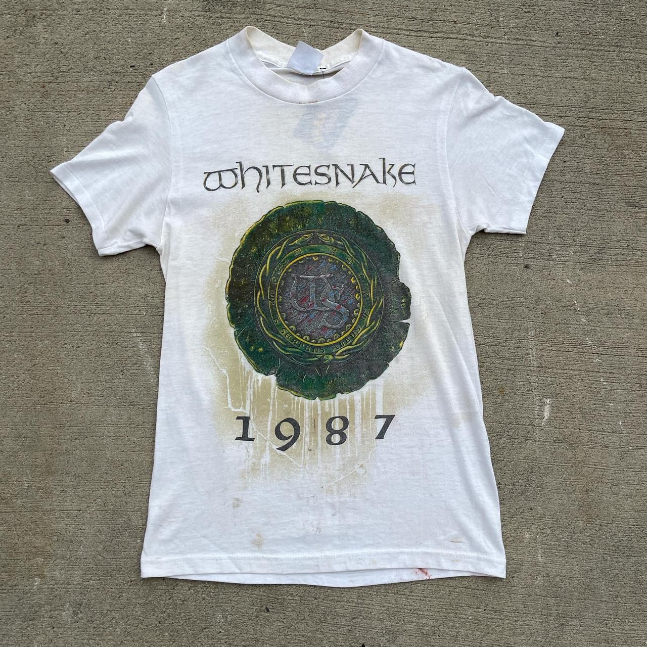 Vintage Vintage 1987 whitesnake tour tee Size US S / EU 44-46 / 1 - 1 Thumbnail