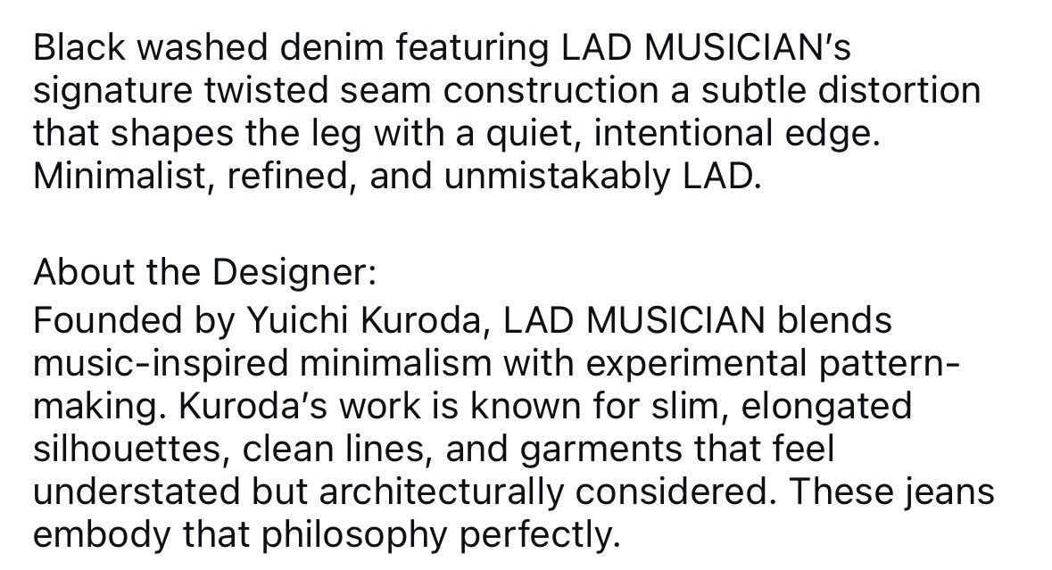 Lad Musician LAD MUSICIAN twisted jeans Size US 29 - 9 Thumbnail