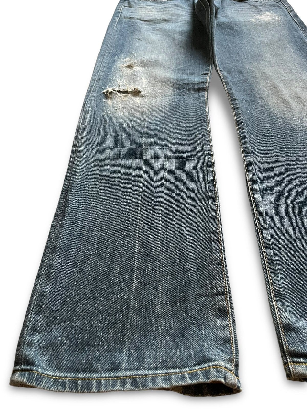 Edwin Vintage Japanese Edwin 503 Faded Wash Distressed Baggy Jeans Size US 35 - 6 Thumbnail