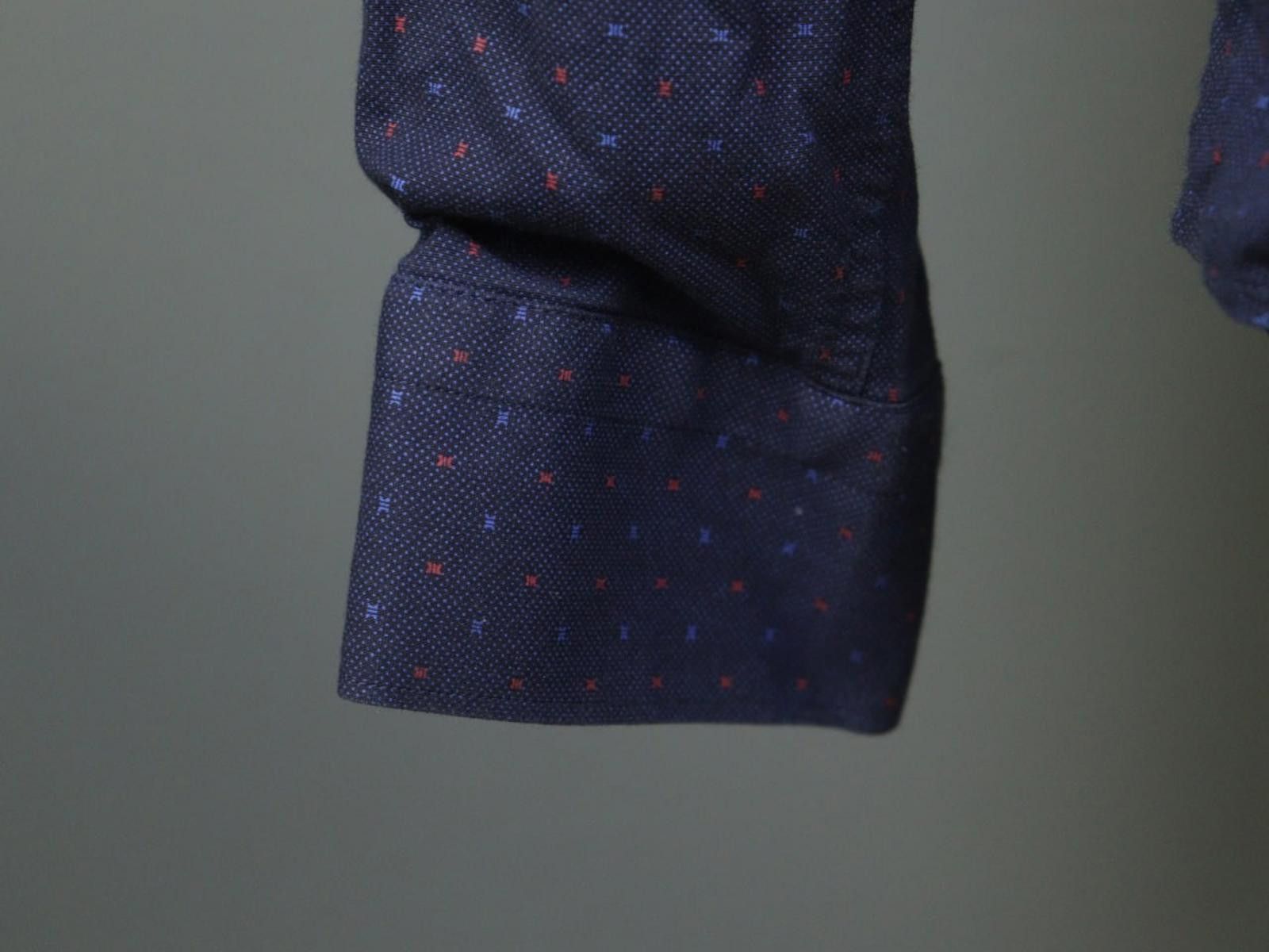 Givenchy Givenchy Blue Polka Dot Cotton Collared Shirt Size 41/42 Size US M / EU 48-50 / 2 - 2 Thumbnail