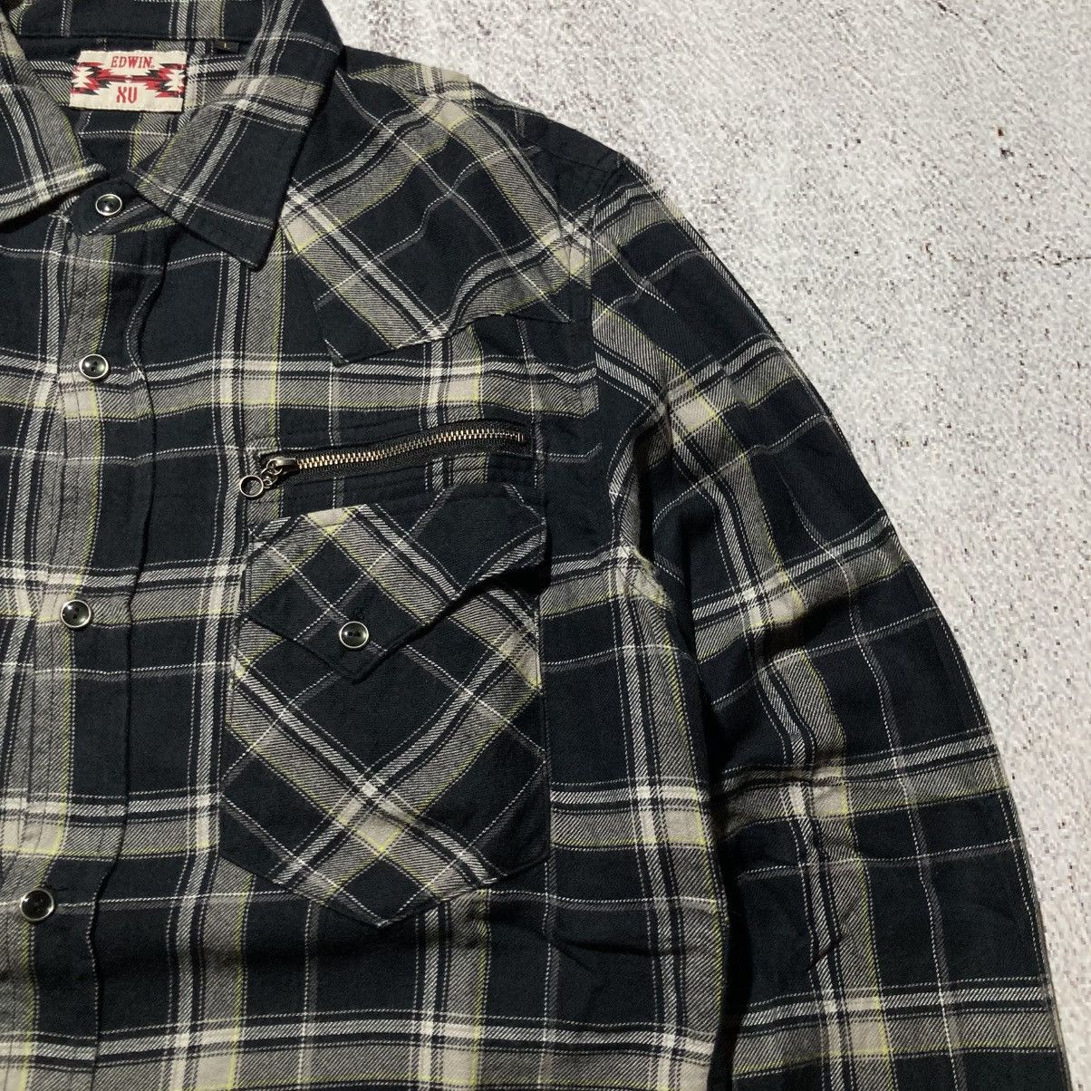 Edwin 2000s Edwin Japan Western Cowboy Button Up Shirt Black Size US L / EU 52-54 / 3 - 10 Thumbnail