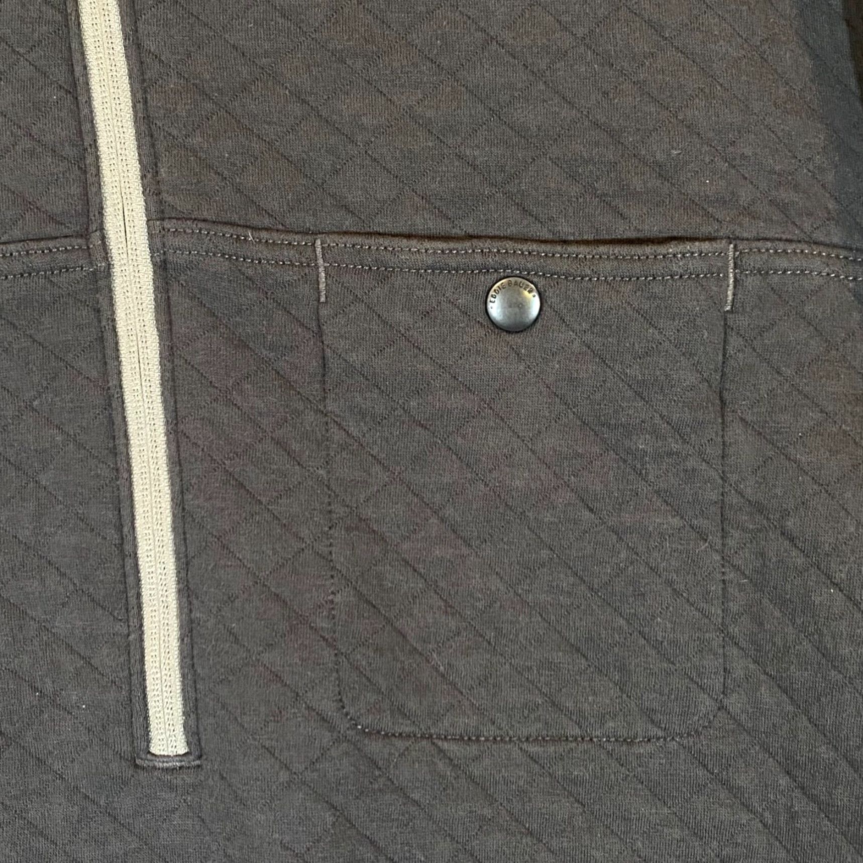 Eddie Bauer VINTAGE Eddie Bauer Mens Large Gray Quilted 1/2 Zip Sweater Pullover Outdoor Casual Winter Size US L / EU 52-54 / 3 - 7 Thumbnail