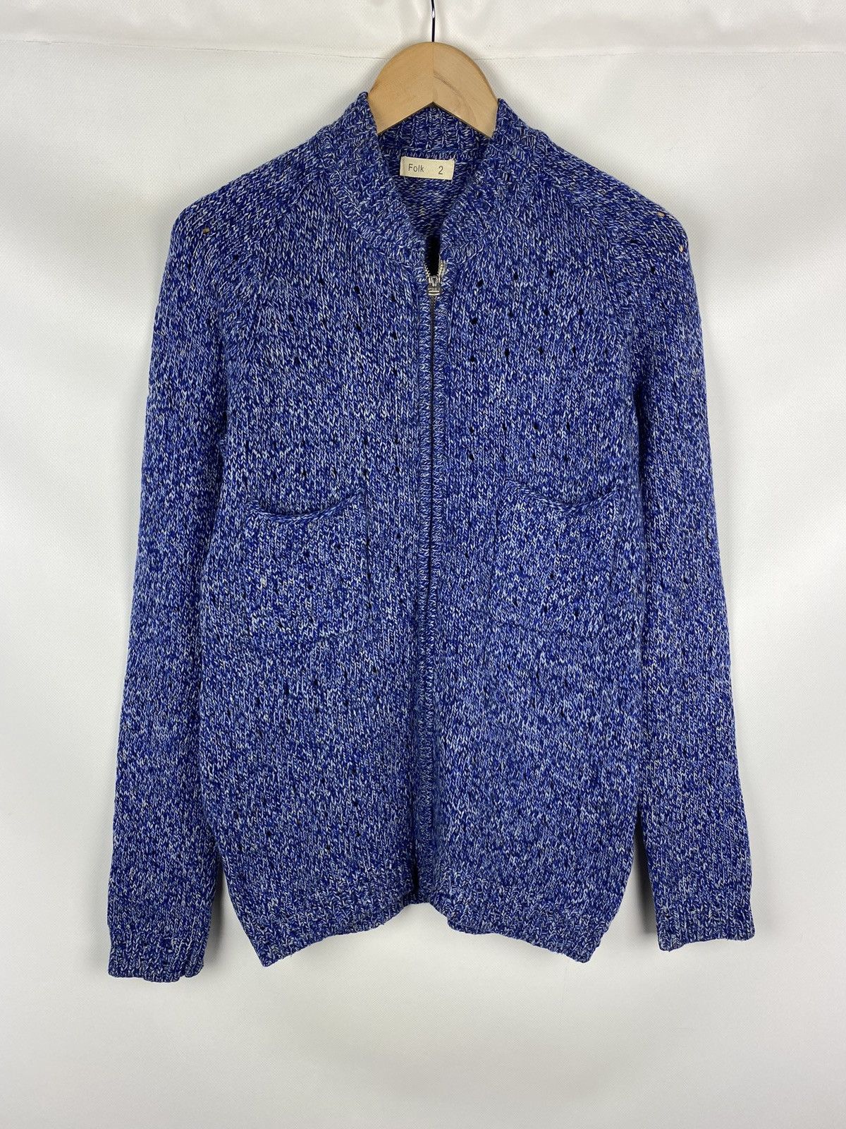 Folk Folk men’s lambswool full zip sweater size 2 Size US M / EU 48-50 / 2 - 1 Thumbnail