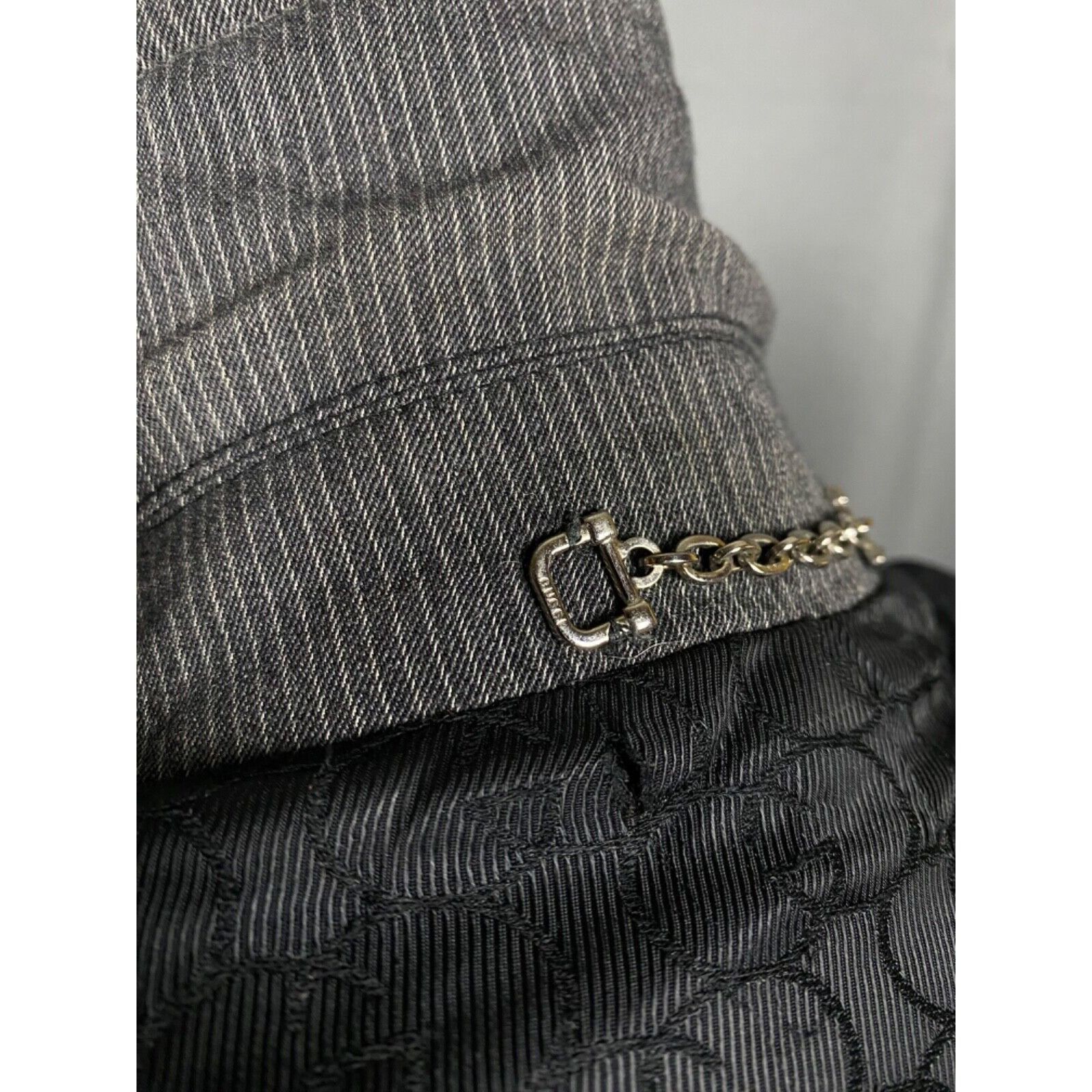 Gucci Gucci Women's Gray Wool Striped Blazer Sportcoat Jacket Size Size L / US 10 / IT 46 - 9 Thumbnail