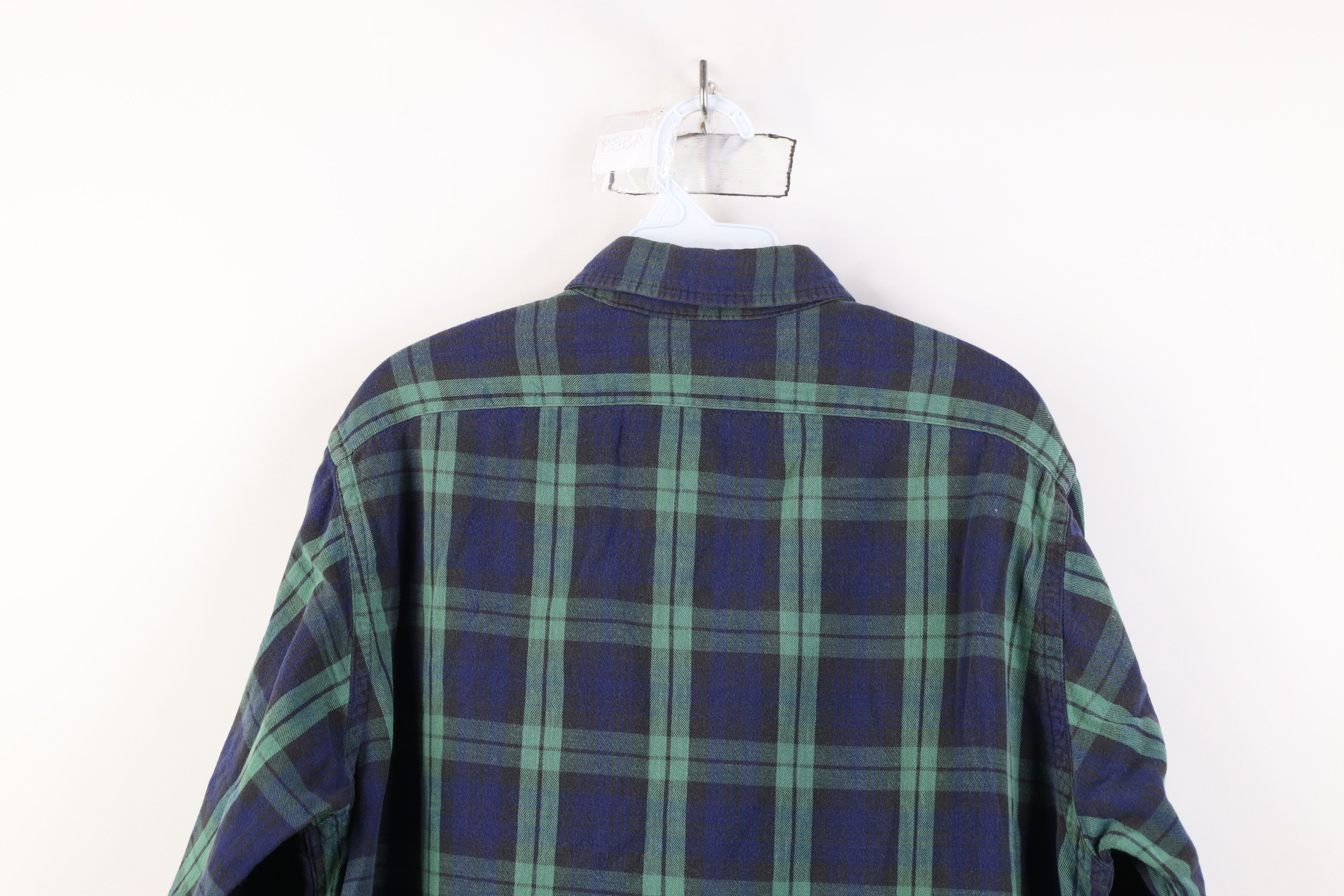 L.L. Bean Vintage 70s LL Bean Flannel Collared Button Shirt USA Size US L / EU 52-54 / 3 - 13 Thumbnail
